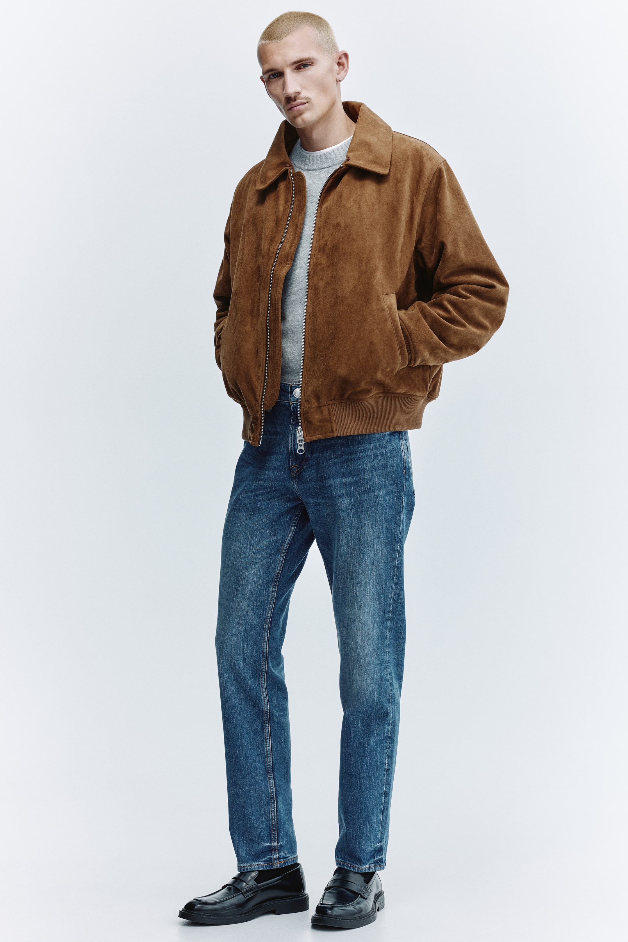 Ver imagen más grande: Vaquero ajustado - Azul medio - HOMBRE | H&M ES 1