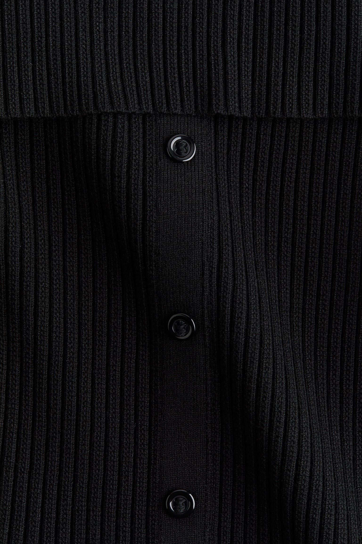 리브드 오프숄더 탑 - 블랙/다크 브라운/크림/그레이 - 2