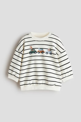 Sweatshirt med tryck