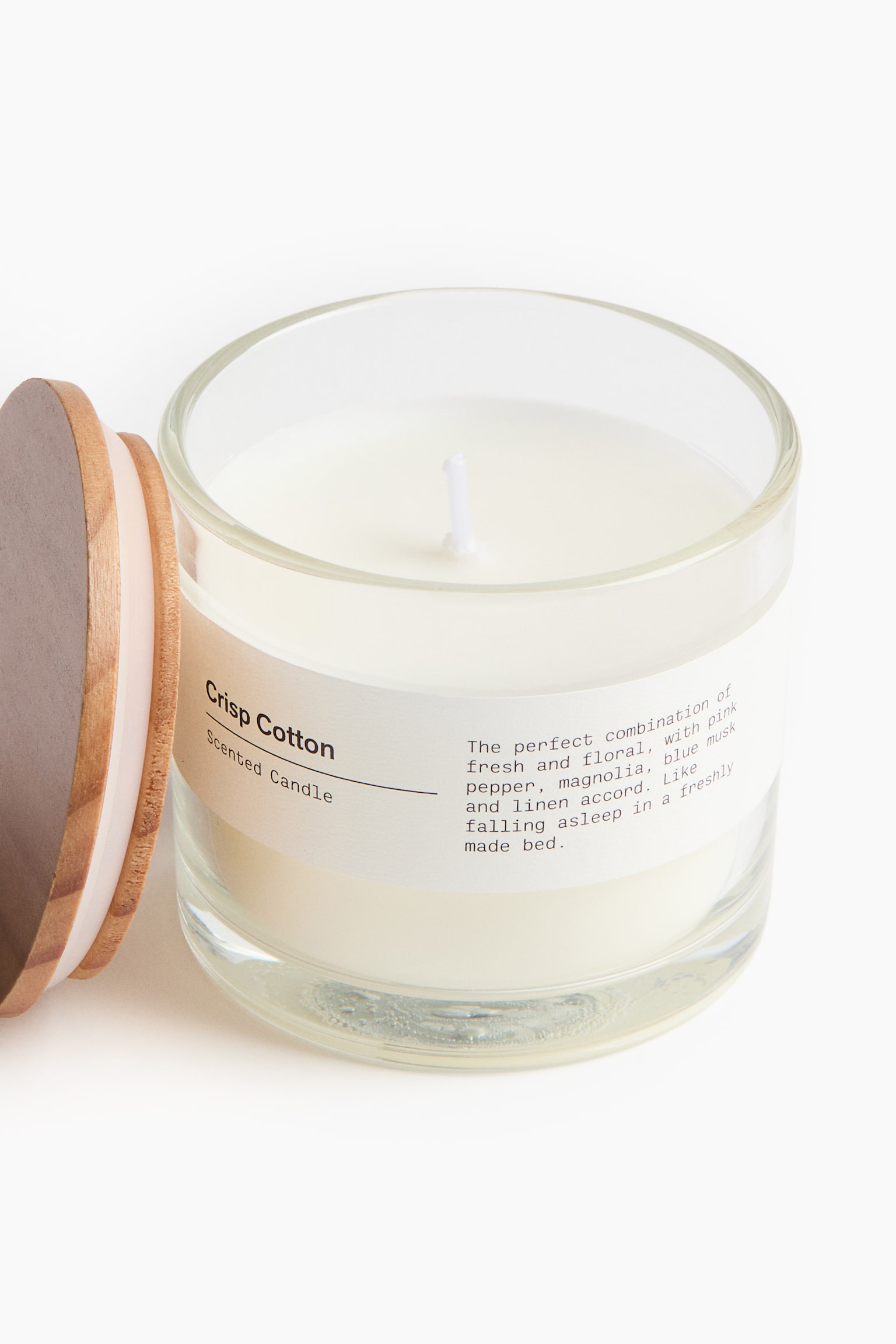 Scented candle in glass holder - Crisp Cotton/Yuzu Blossom/Sublime Patchouli - 3