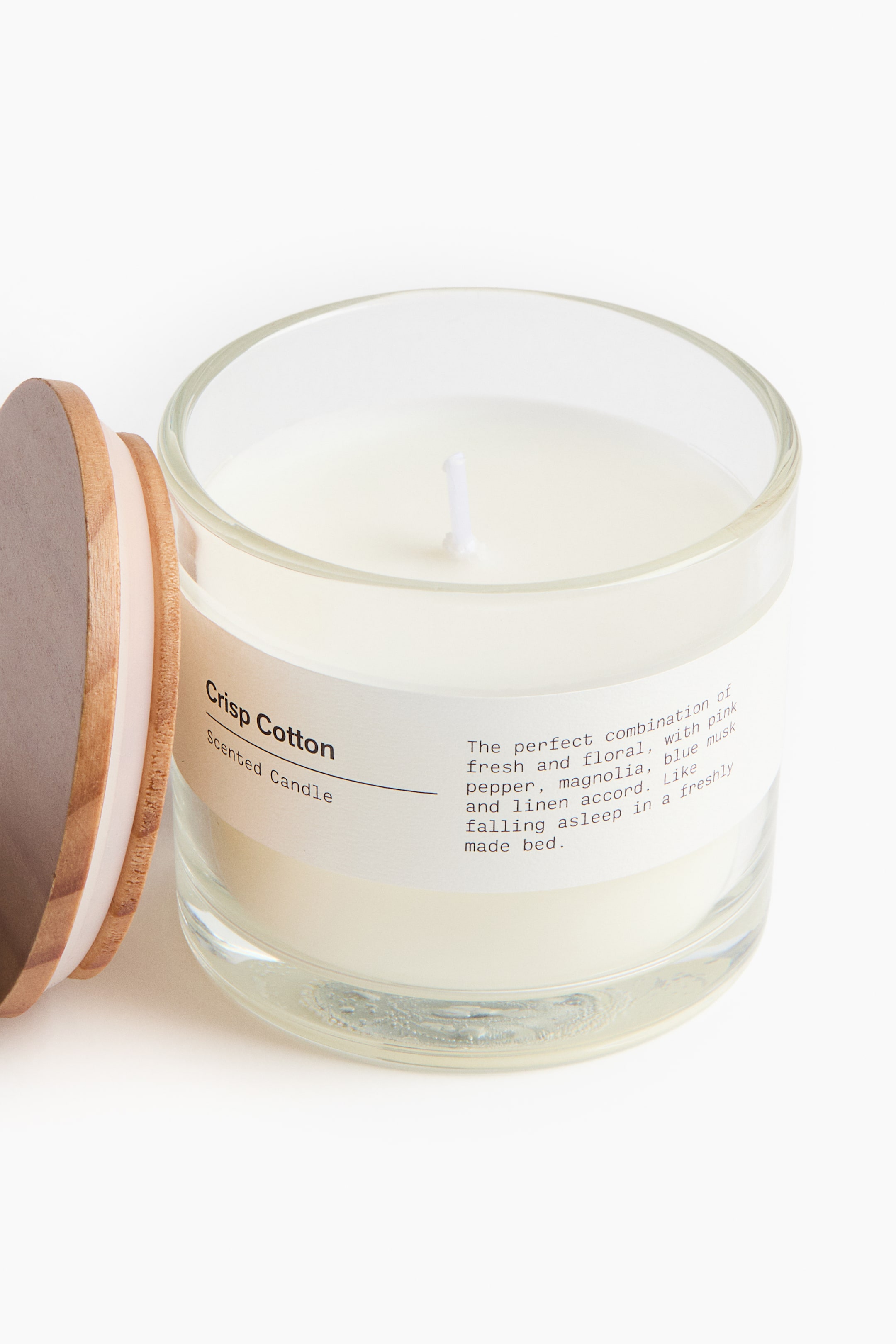 View larger image: Scented candle in glass holder - Crisp Cotton - Home All | H&M IN 4