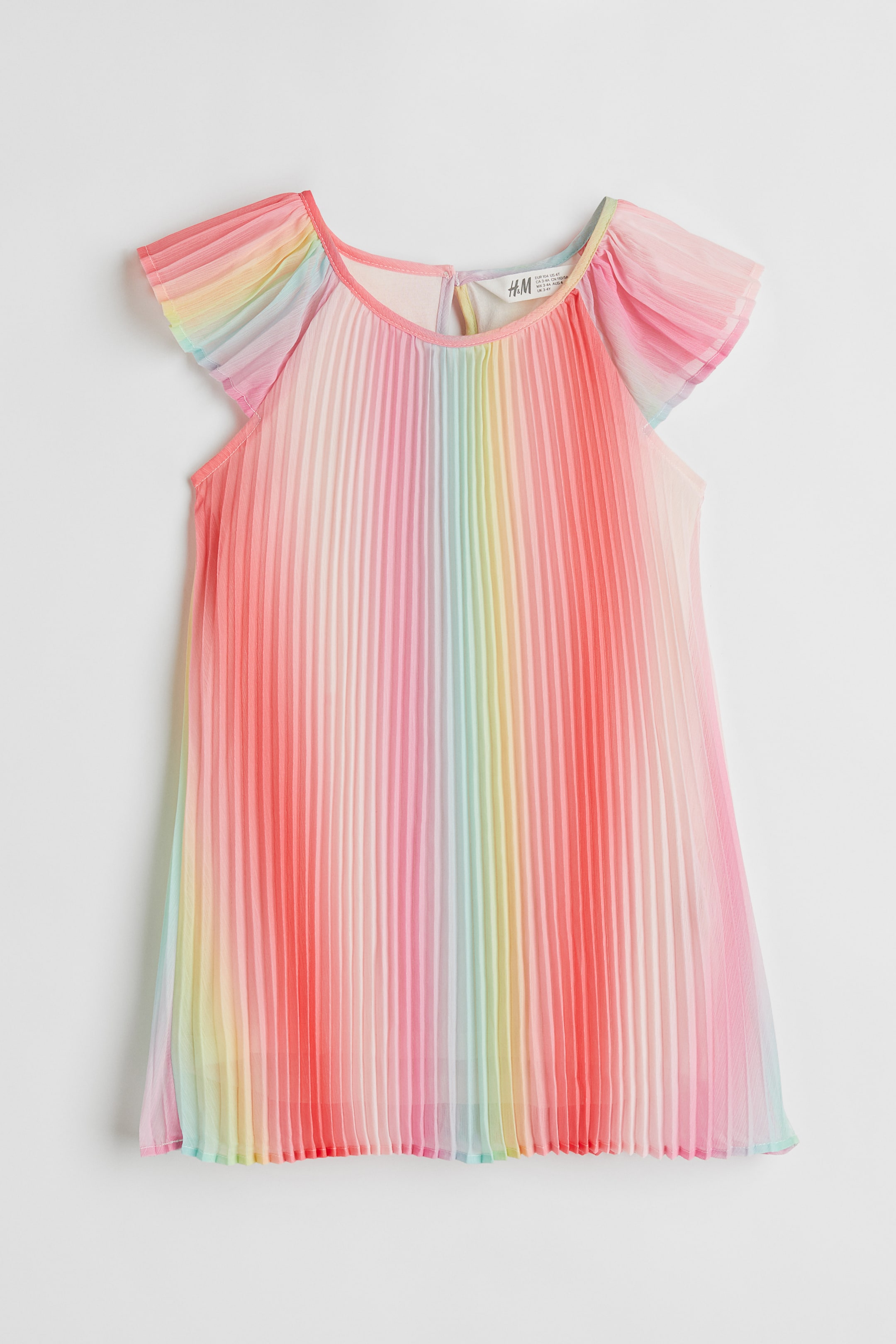 View larger image: Pleated A-Line Dress - Pink - Kids | H&M US 1