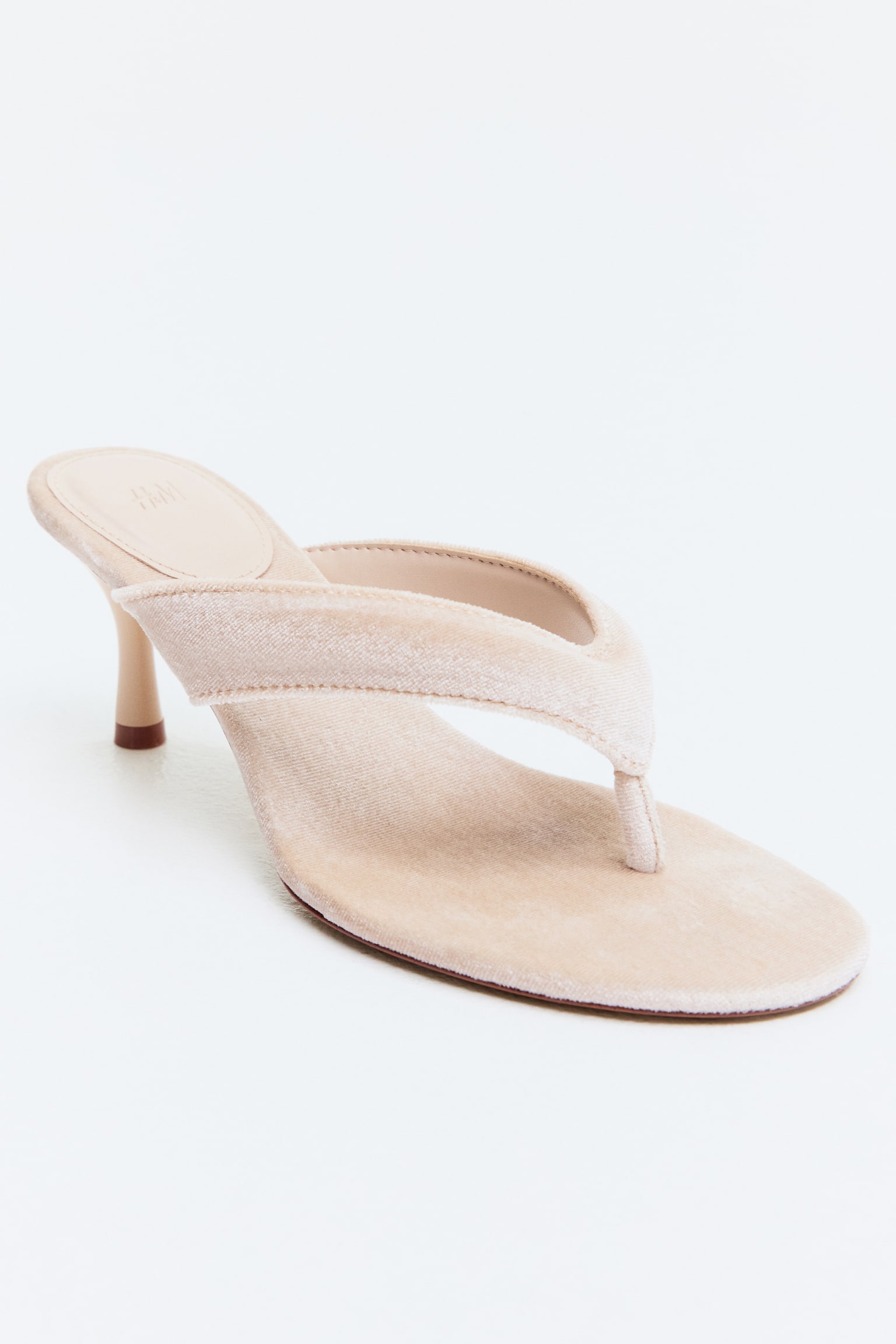 Heeled sandals - Light beige/Dark brown - 1