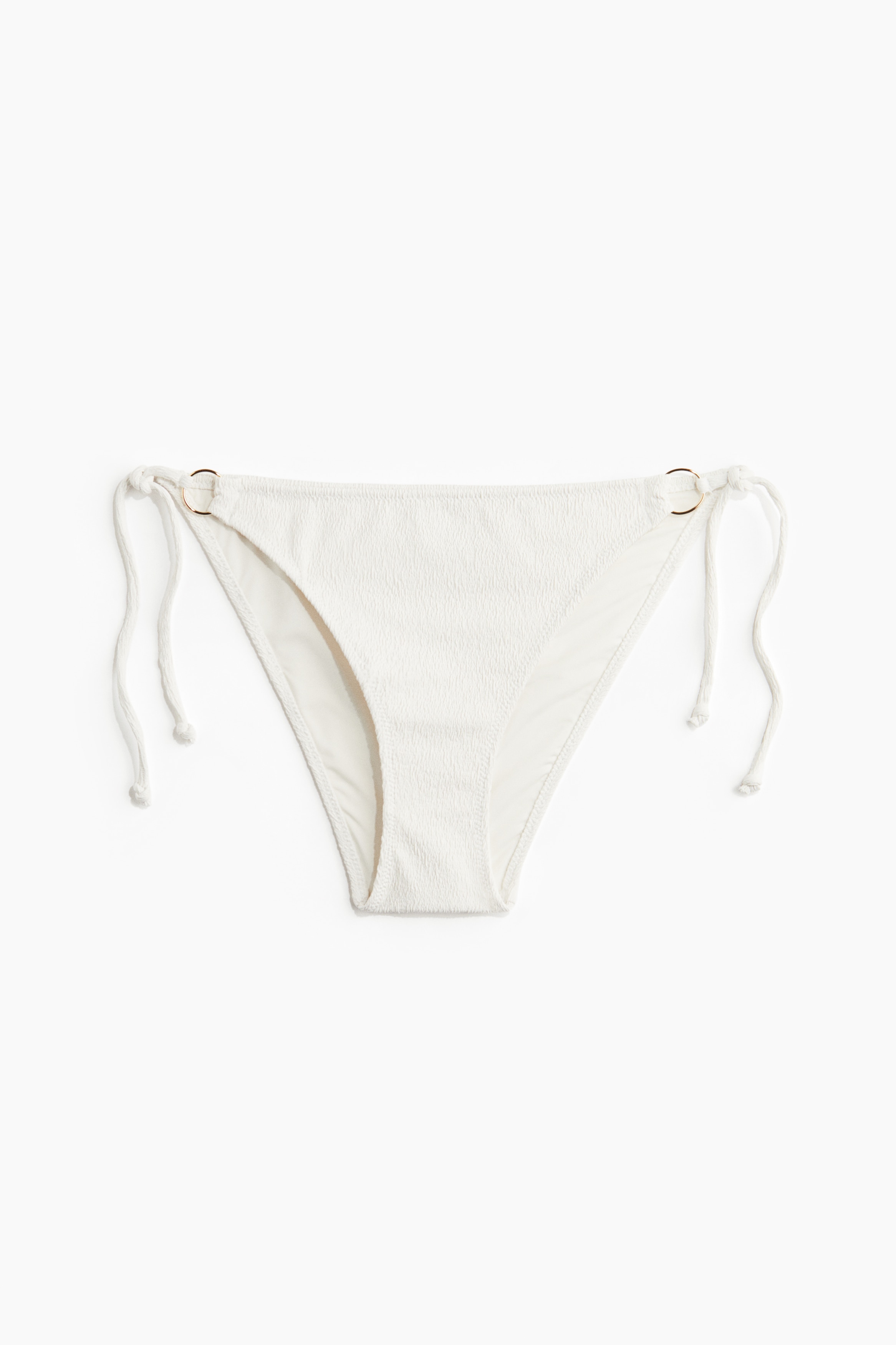 Bikinitanga med knytband - Vit