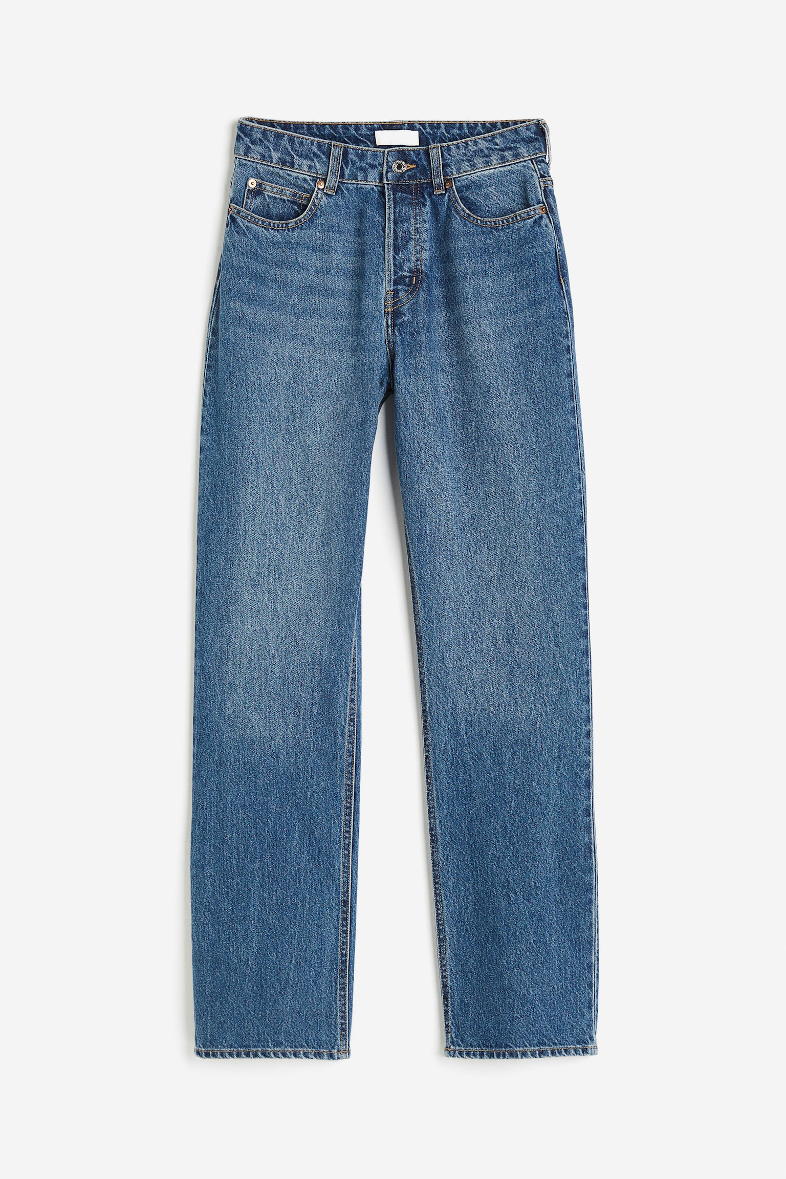 Straight High Jeans - Màu xanh denim - 1
