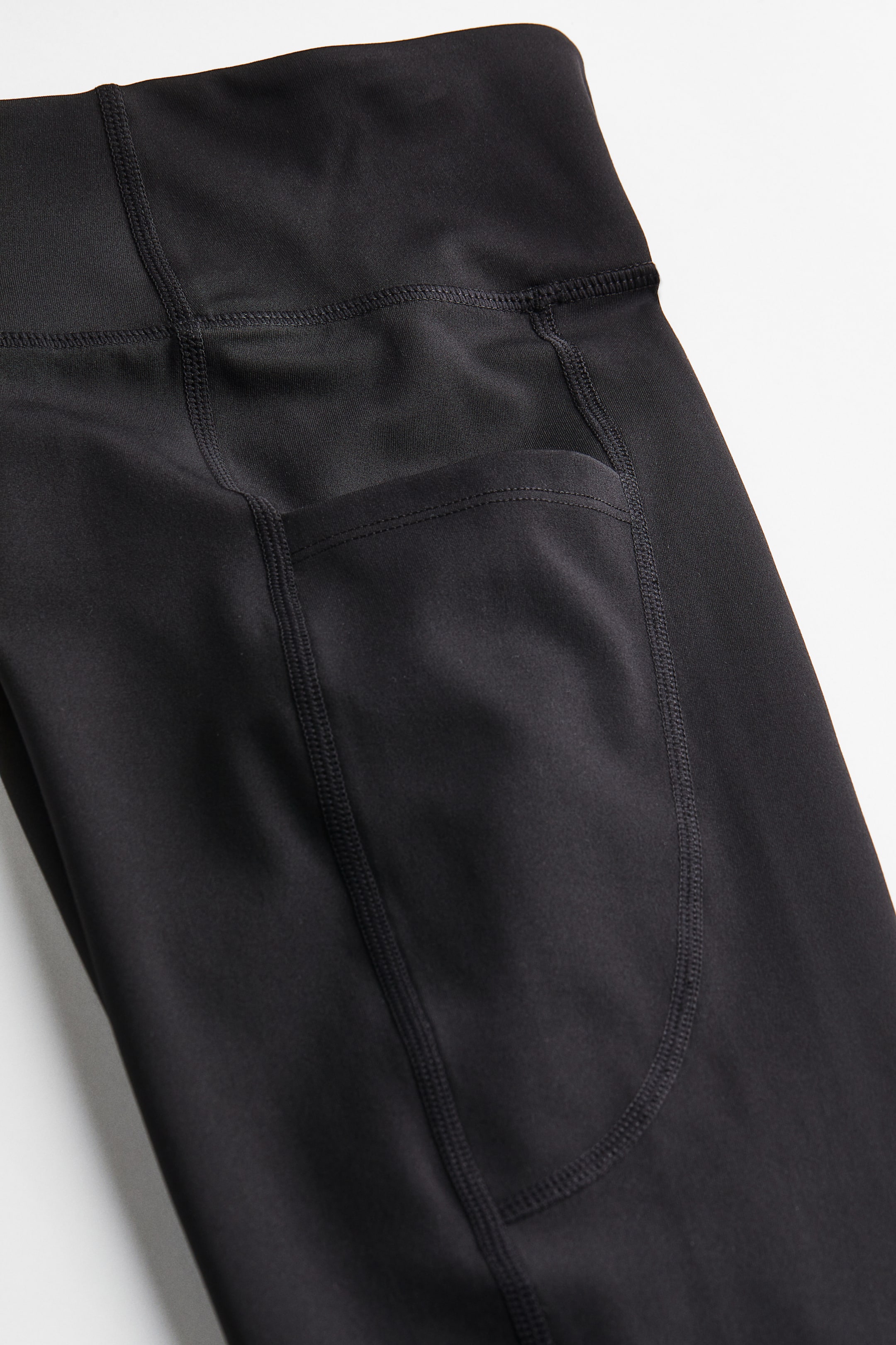 Pocket-detail sports leggings in DryMove™ - High waist - Long - Black ...