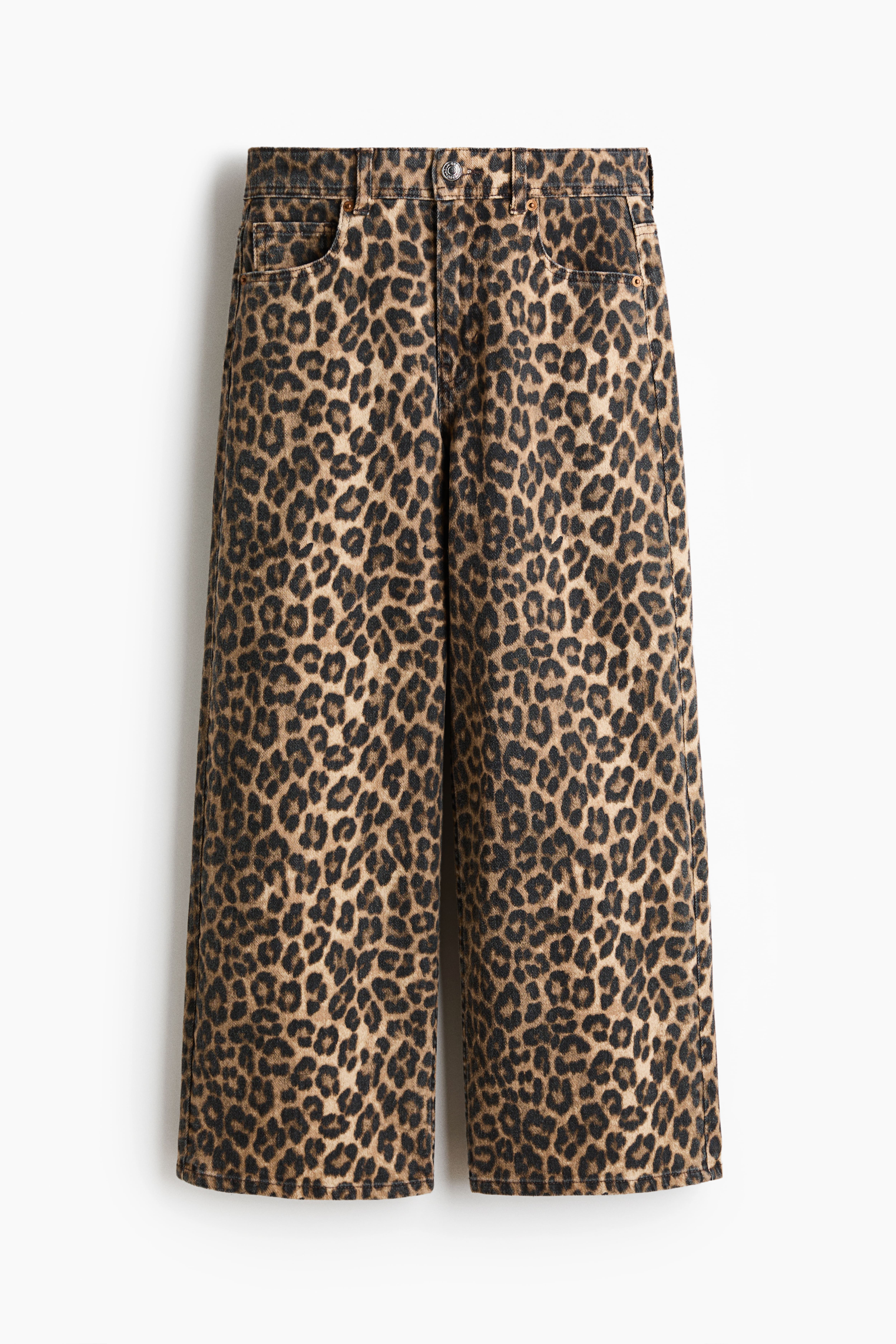 Wide High Waist Ankle Jeans