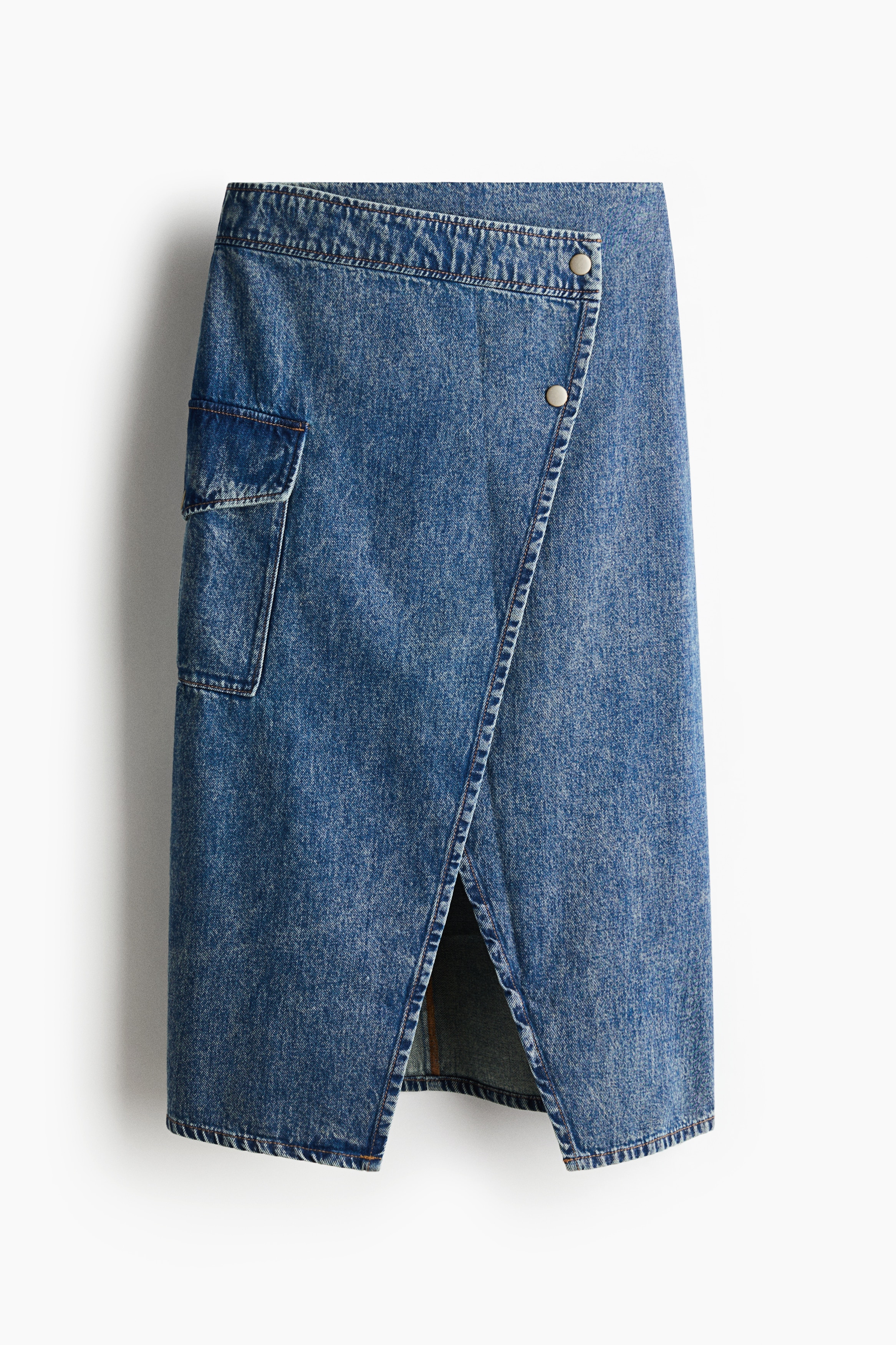 Denim Wrap Skirt