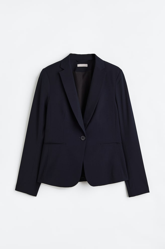 Fitted jacket - Navy blue/Black/Light beige/Powder pink - 2