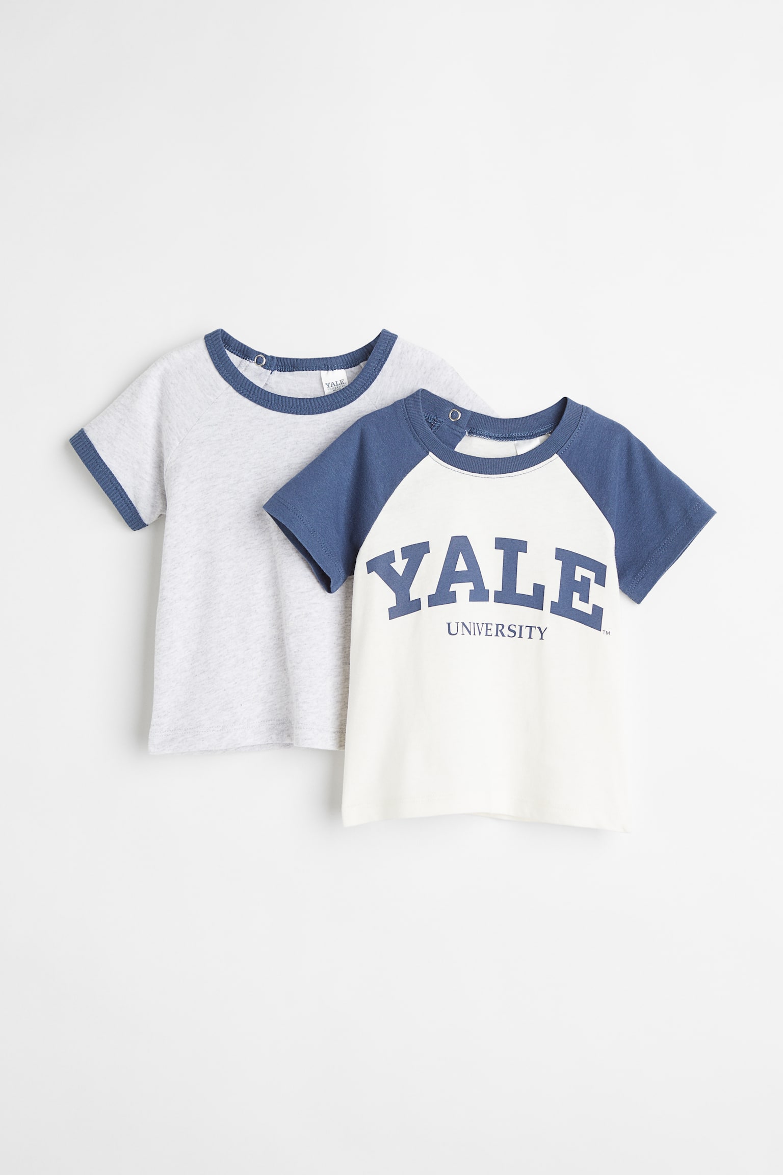 2-pack Print Tees - Blue/Yale - 1