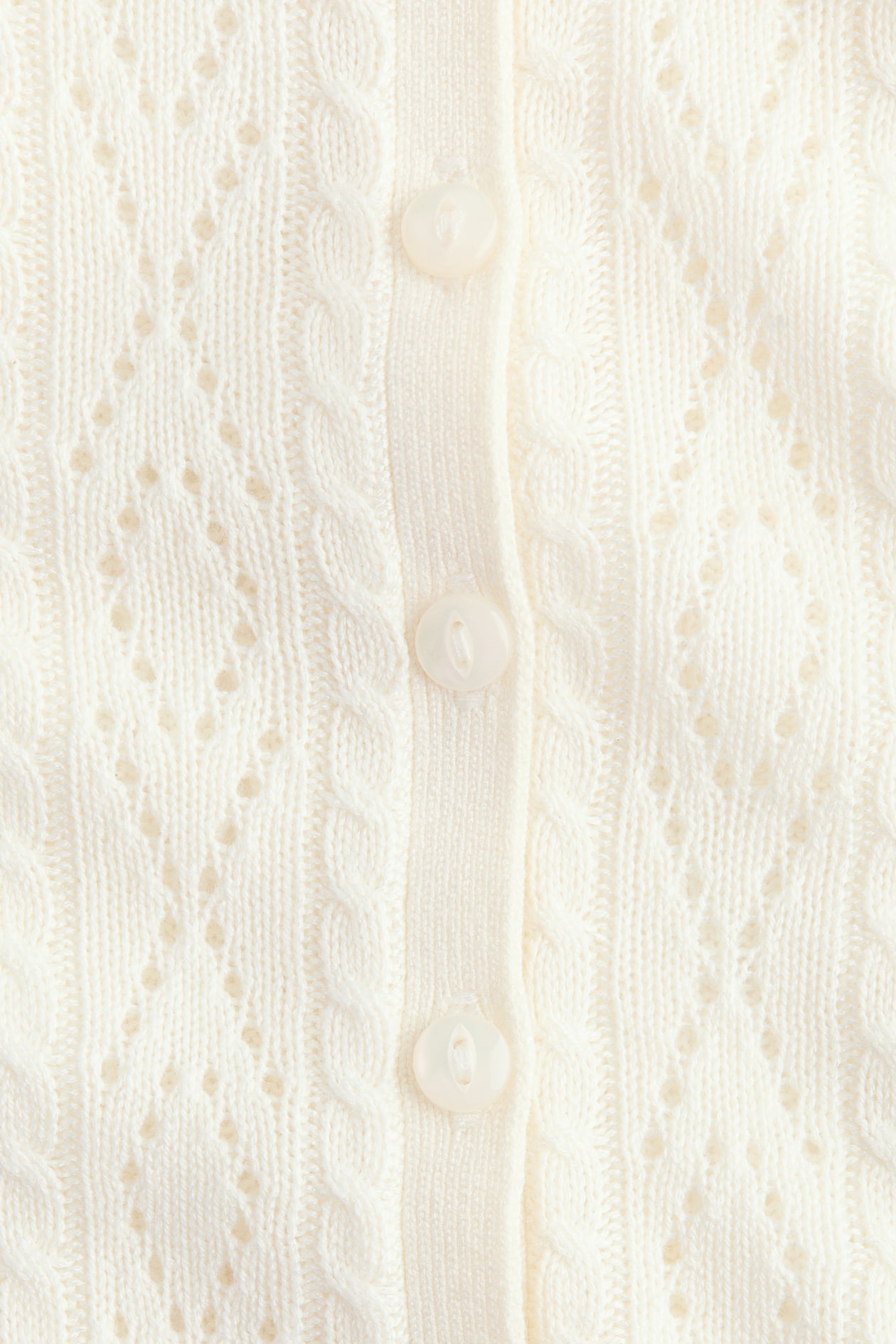 Pointelle-Knit Cardigan - image 4
