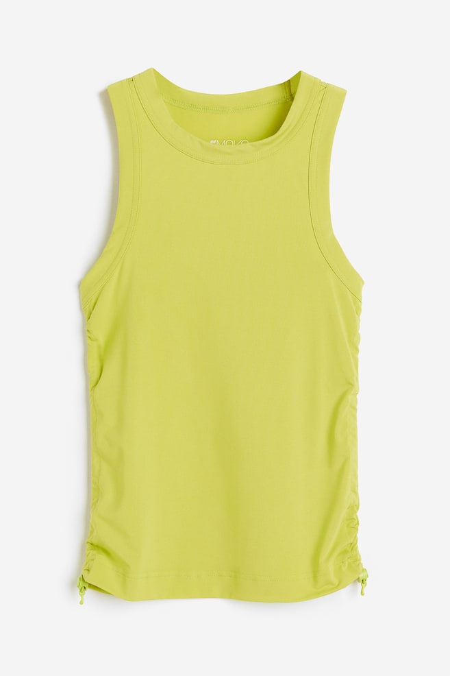 DryMove™ Drawstring-detail sports vest top - Lime green - 2