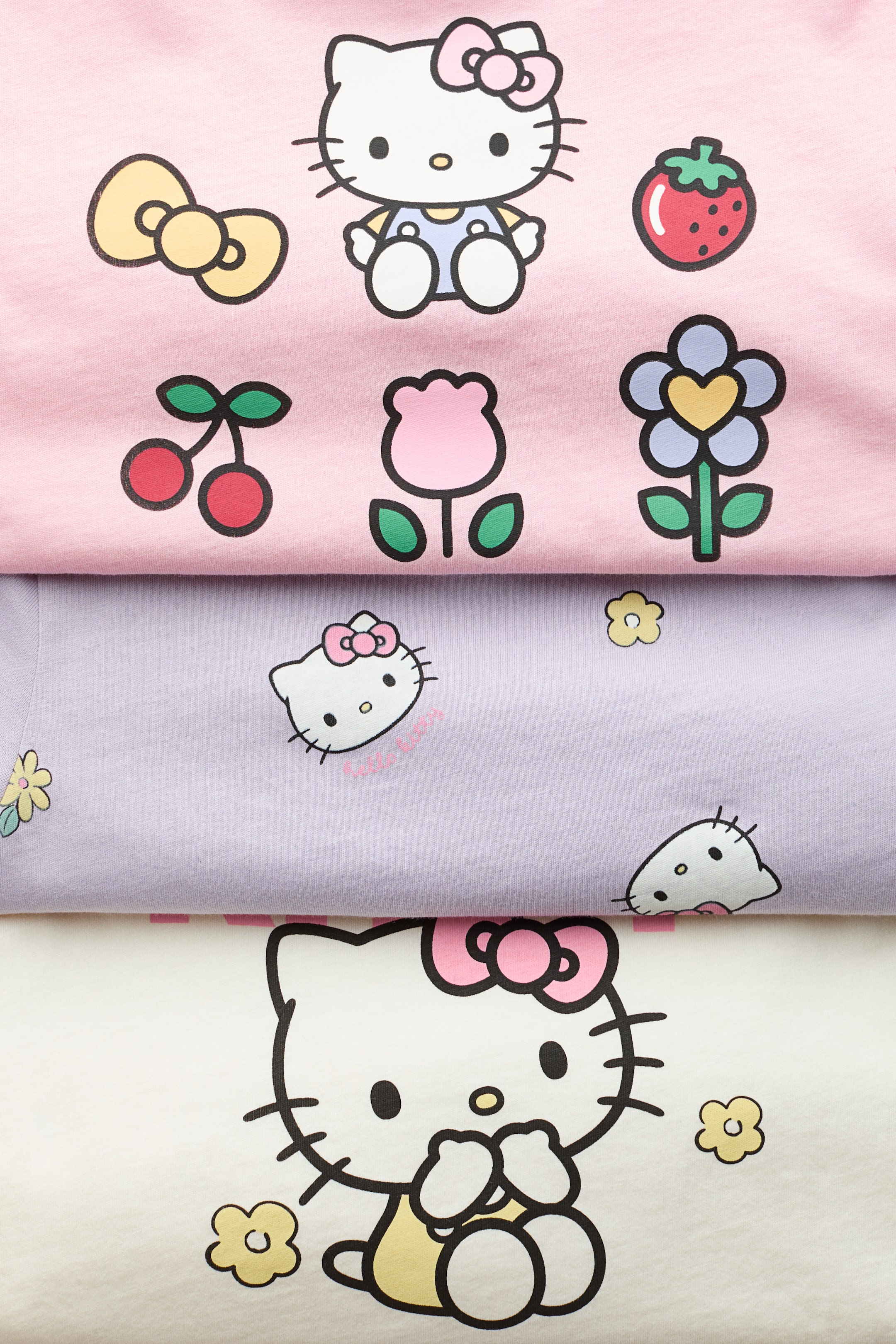 3-Pack Printed Cotton T-Shirts