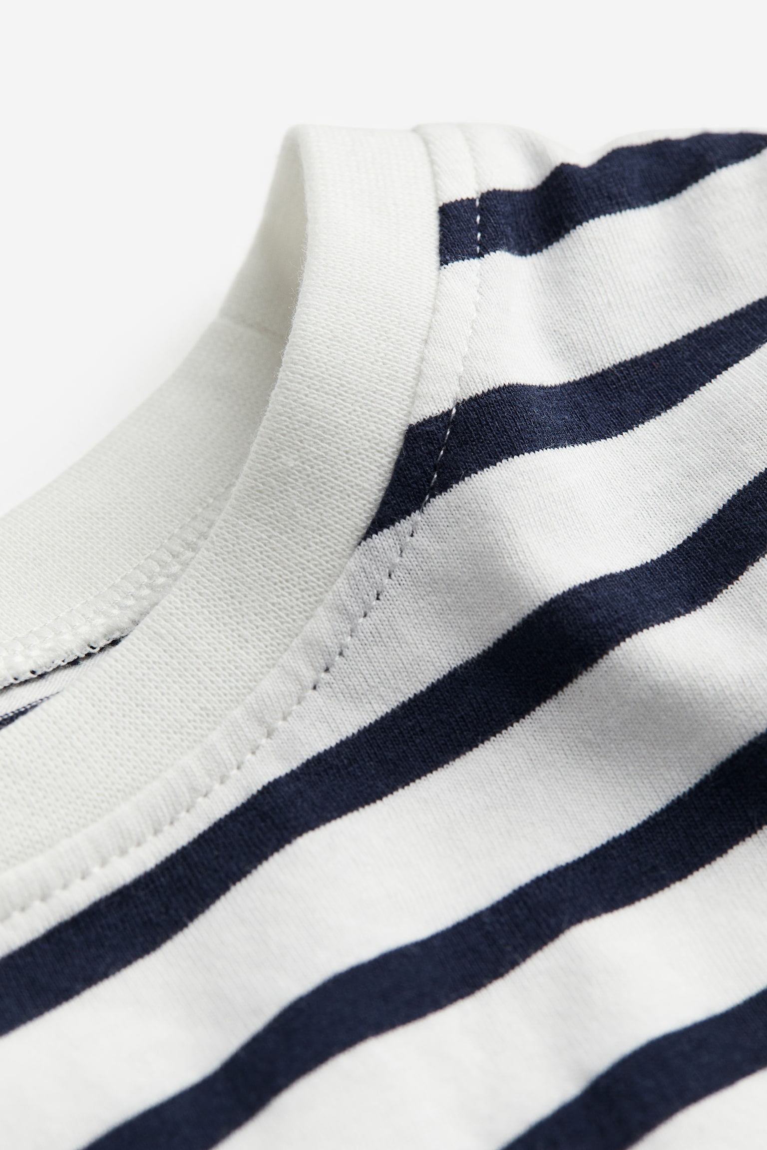 Long-sleeved jersey top - Dark blue/Stripe - 2