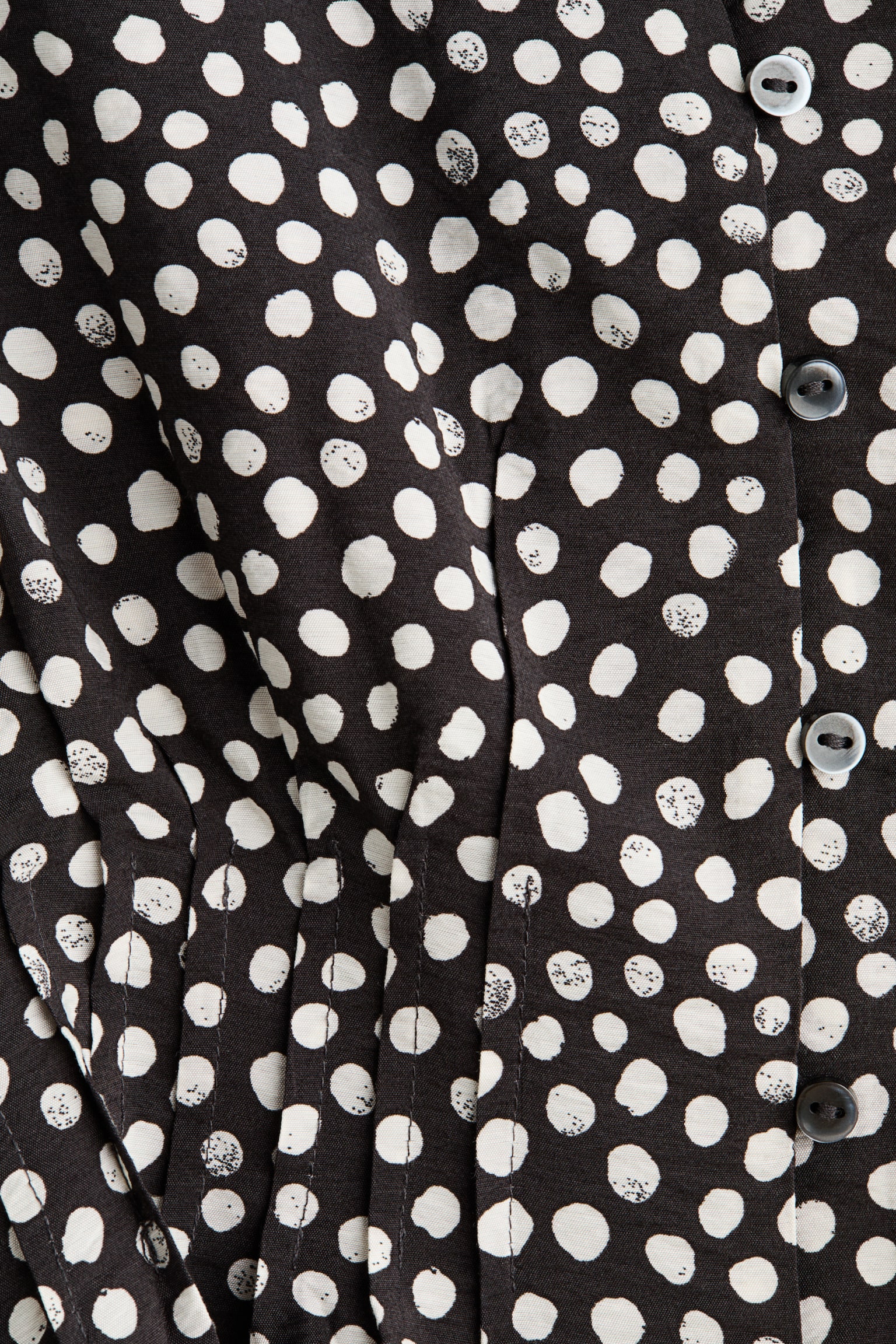 Блуза з баскою - Темно-сірий/плямистий/Світло-бежевий/квітчастий/Білий - 3