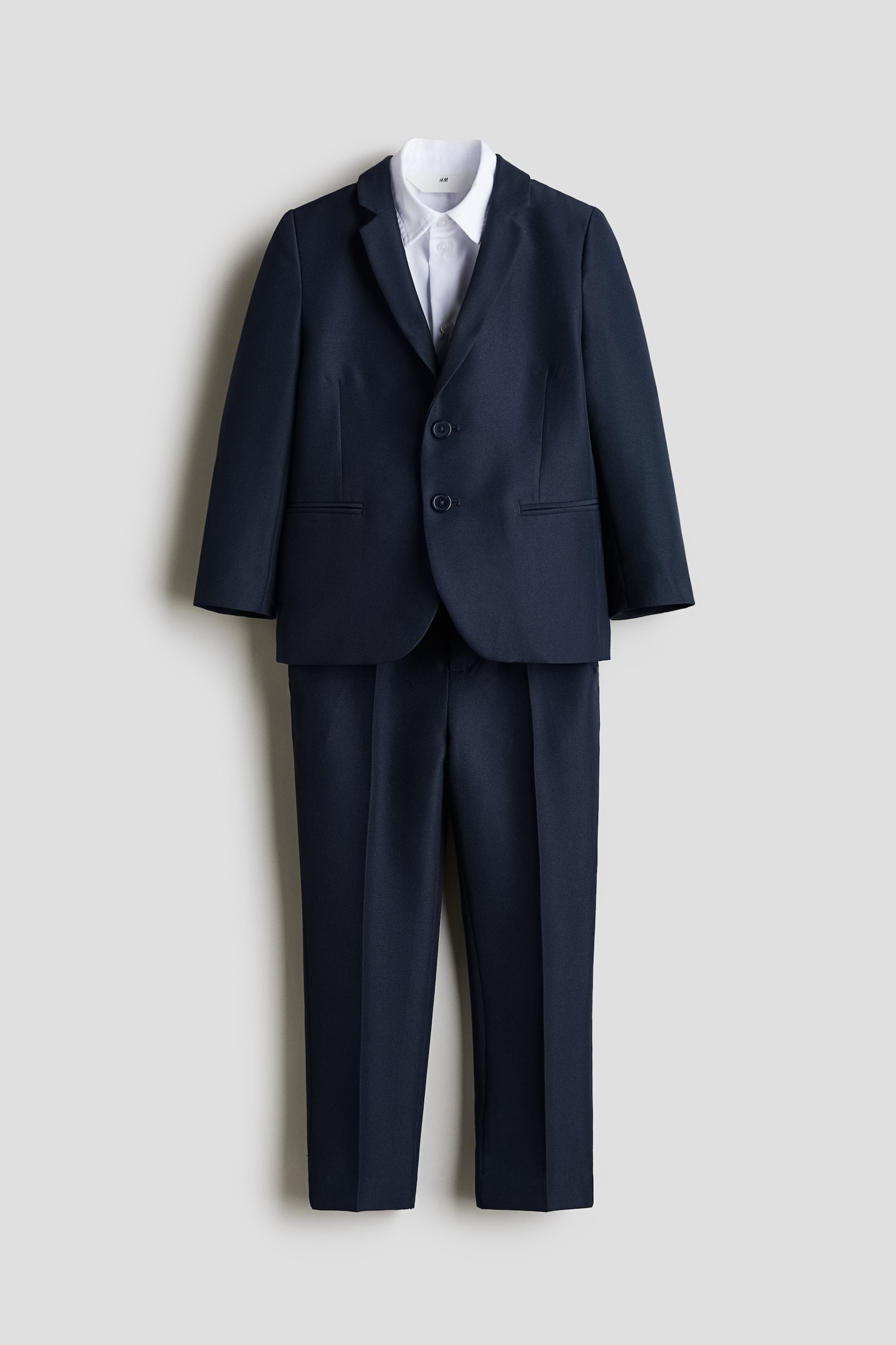 Suit and shirt set - Navy blue/White - 1