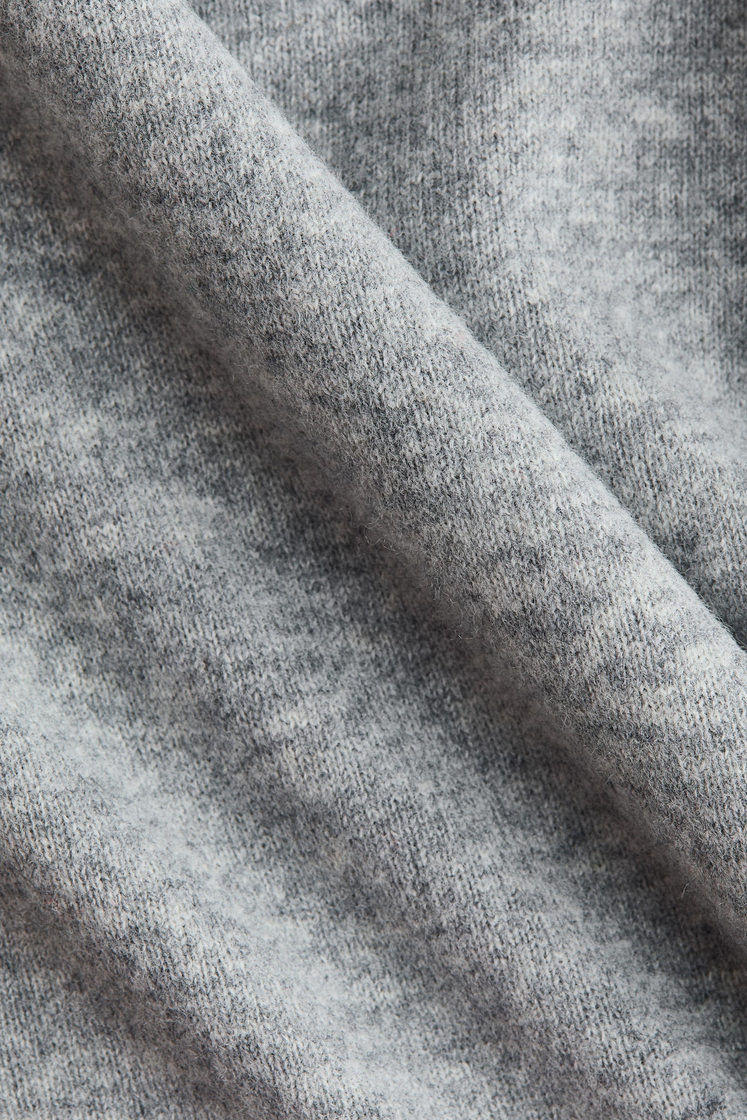 Женский свитер H&M V-Neck Wool, цвет: Серый меланжевый — фото 6
