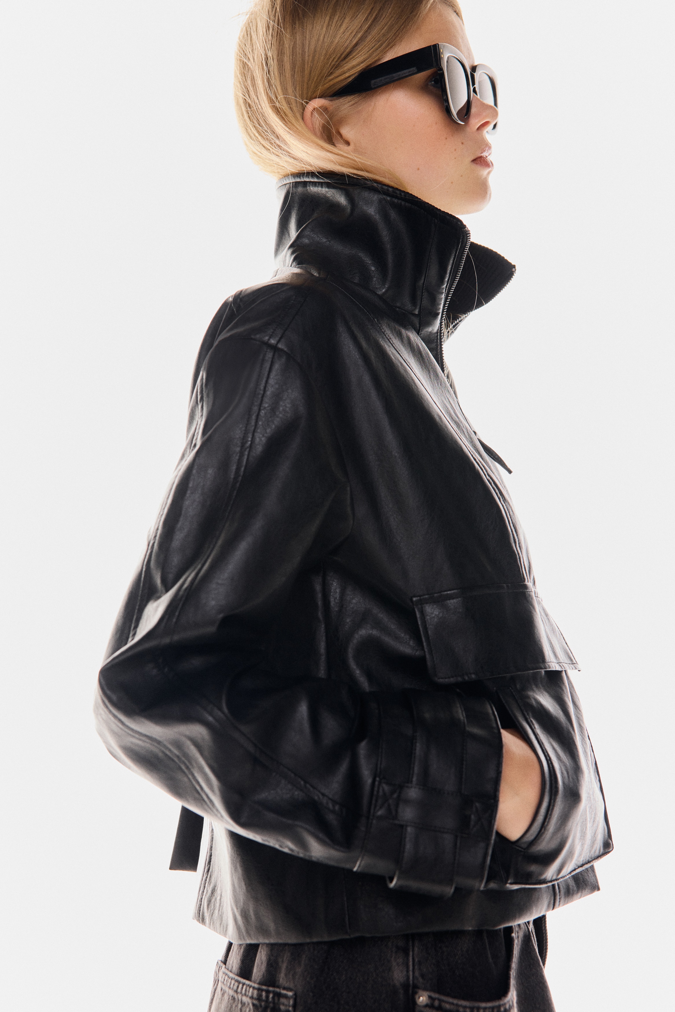 Women's Black Aviator Jacket | H&M US Women's Black Aviator Jacket | H&M US