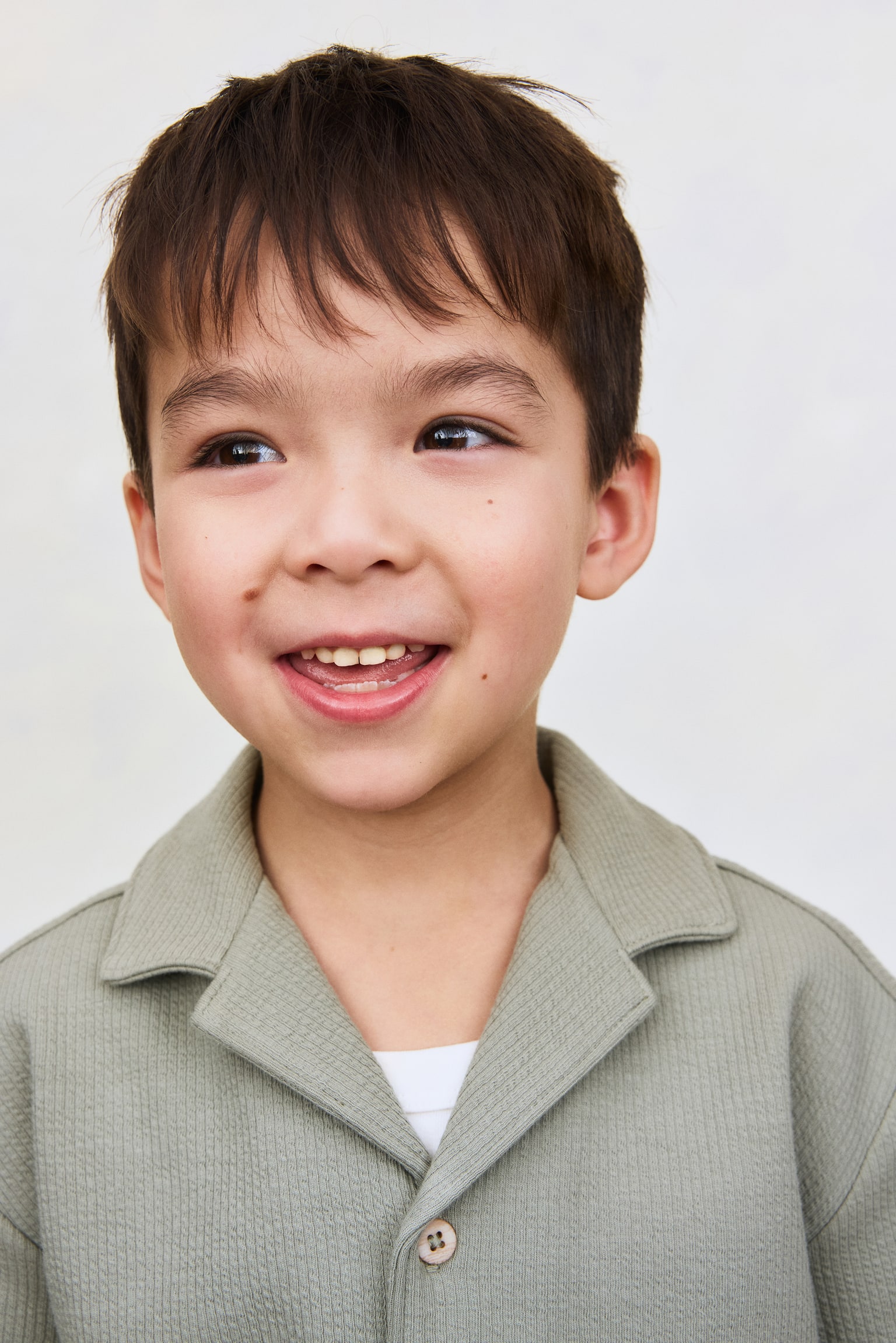 Набір із 2 виробів із фактурної бавовни - Зелений хакі - 3