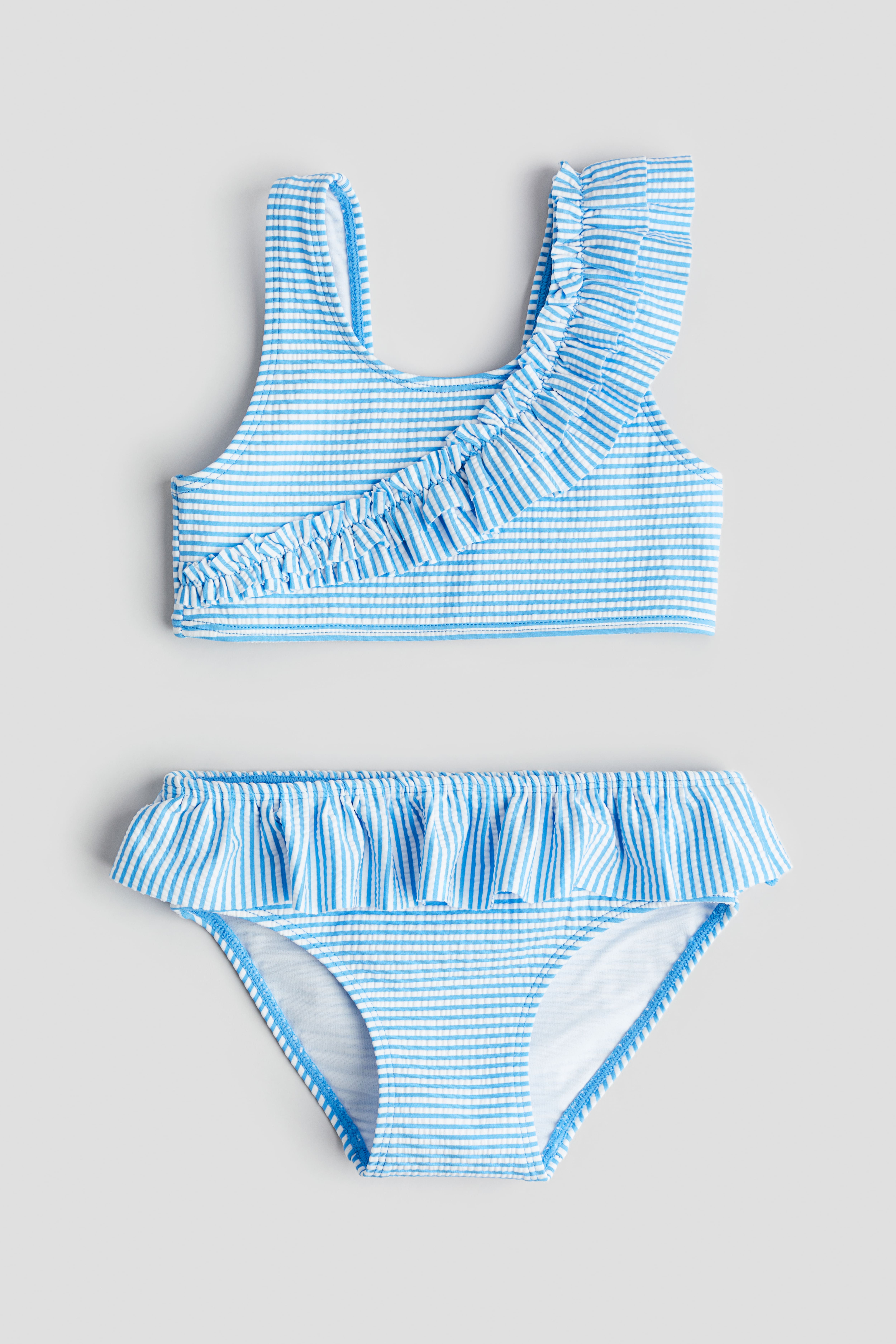 Girls Blue Ruffle trimmed Bikini Size 2T 1 2Y H M