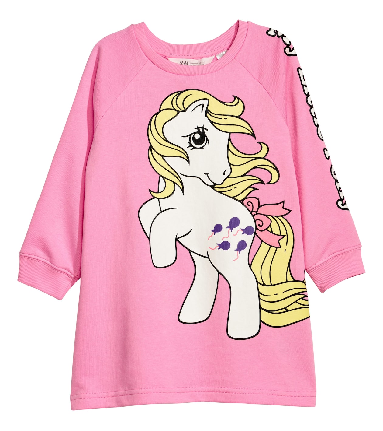 Printed Sweatshirt Dress Light pink/My Little Pony Kids H&M US