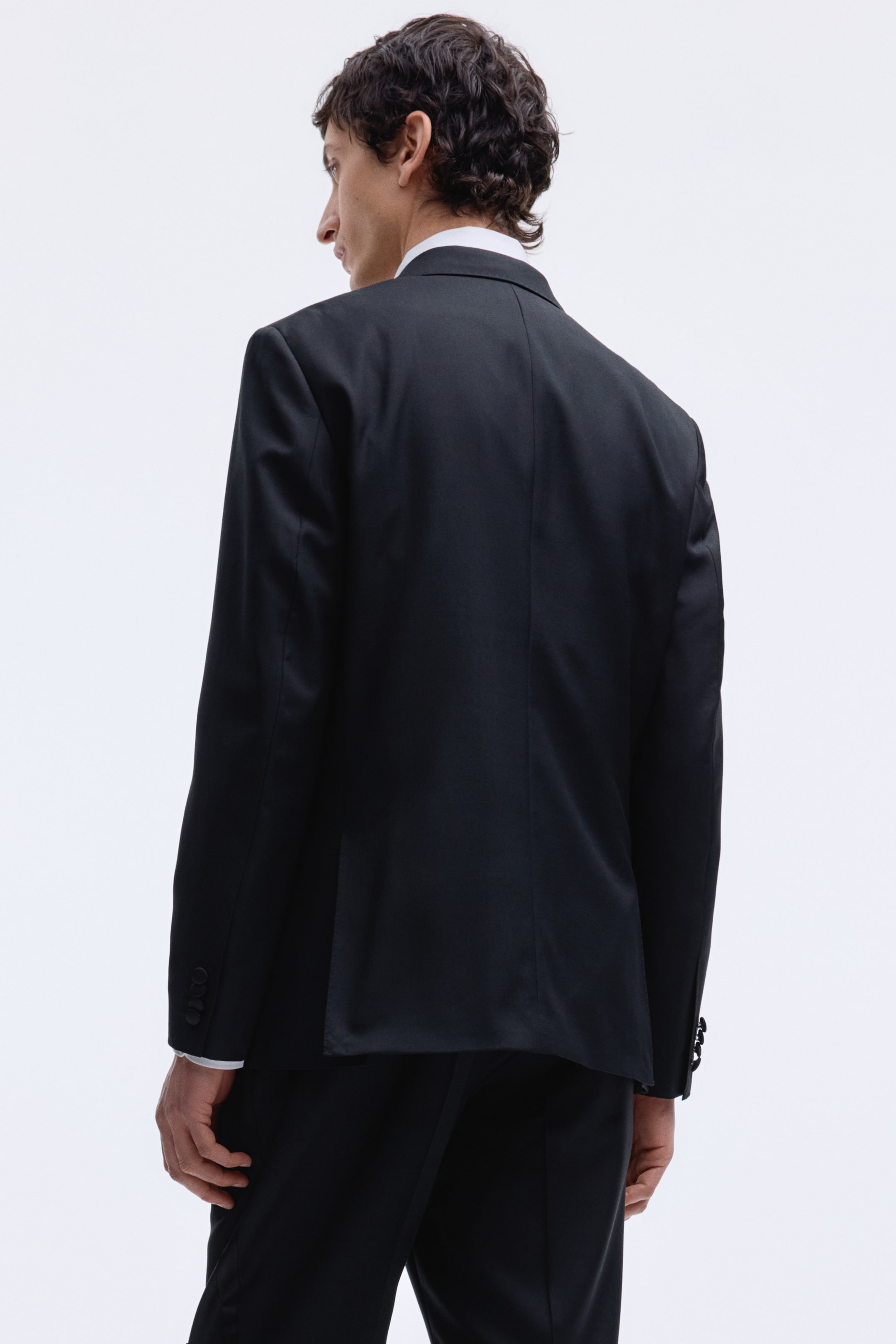 Regular-Fit Wool-Blend Tuxedo Jacket