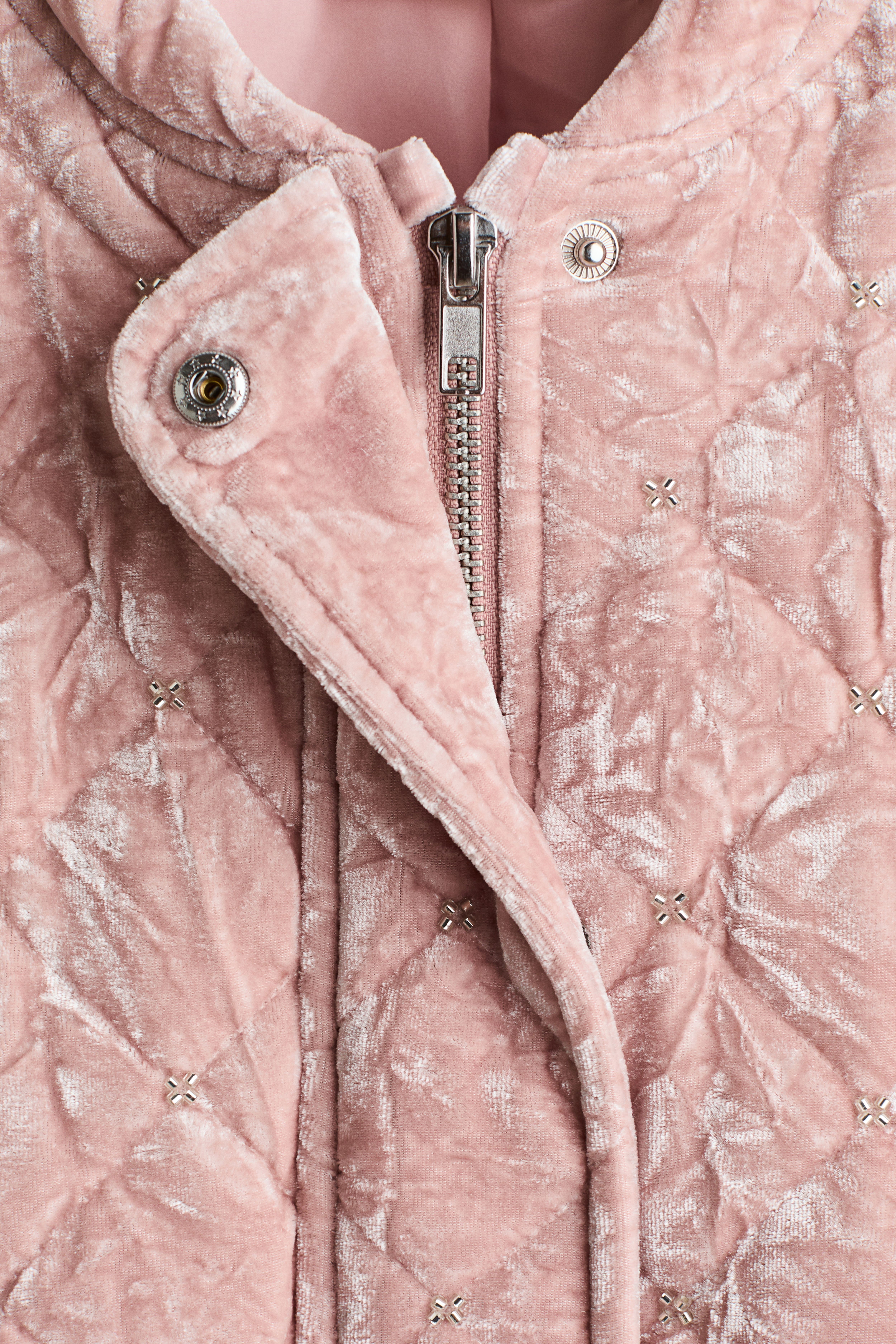Velour Baseball Jacket