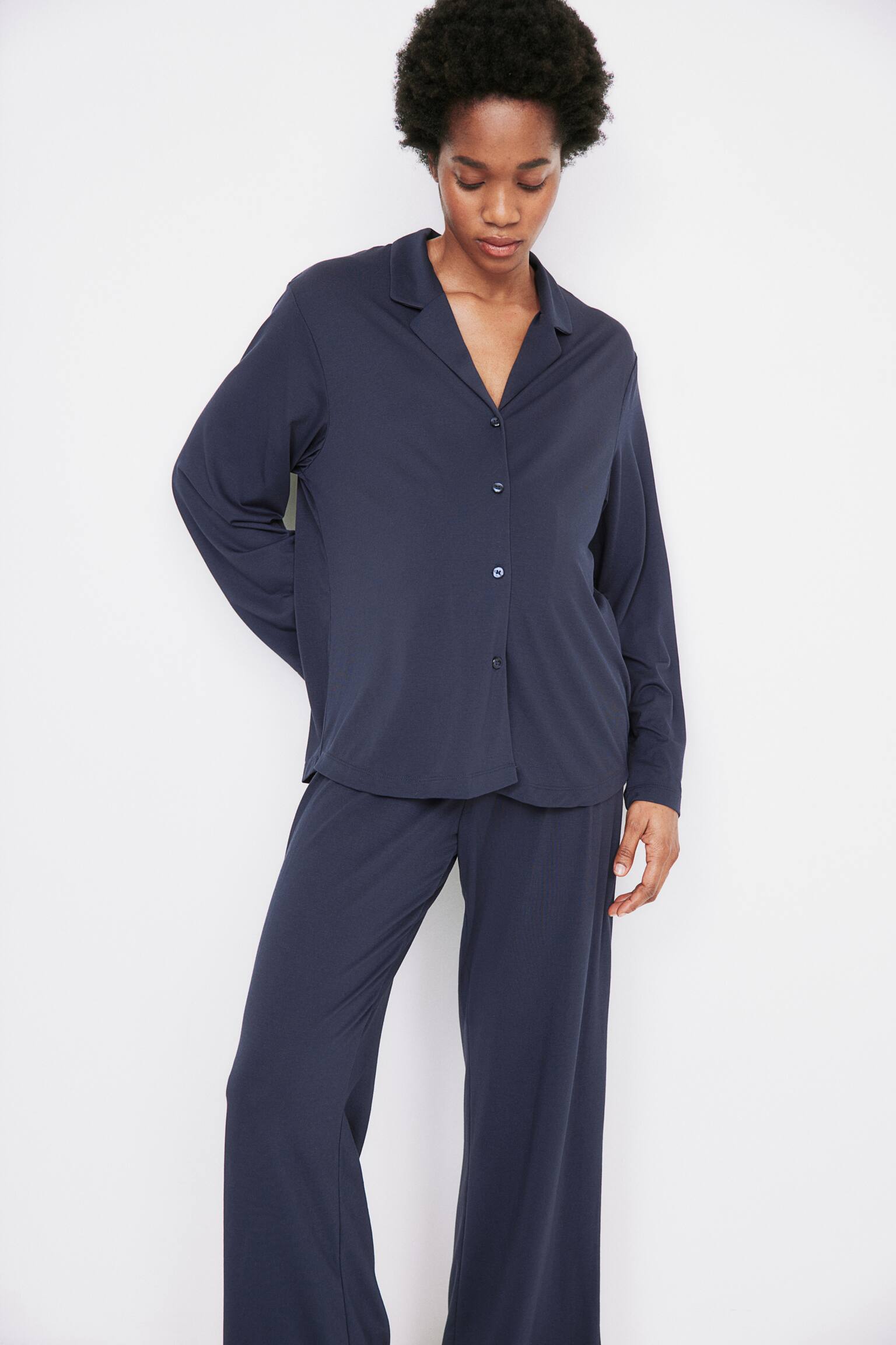 MAMA Before & After pyjamas - Navy blue - 4