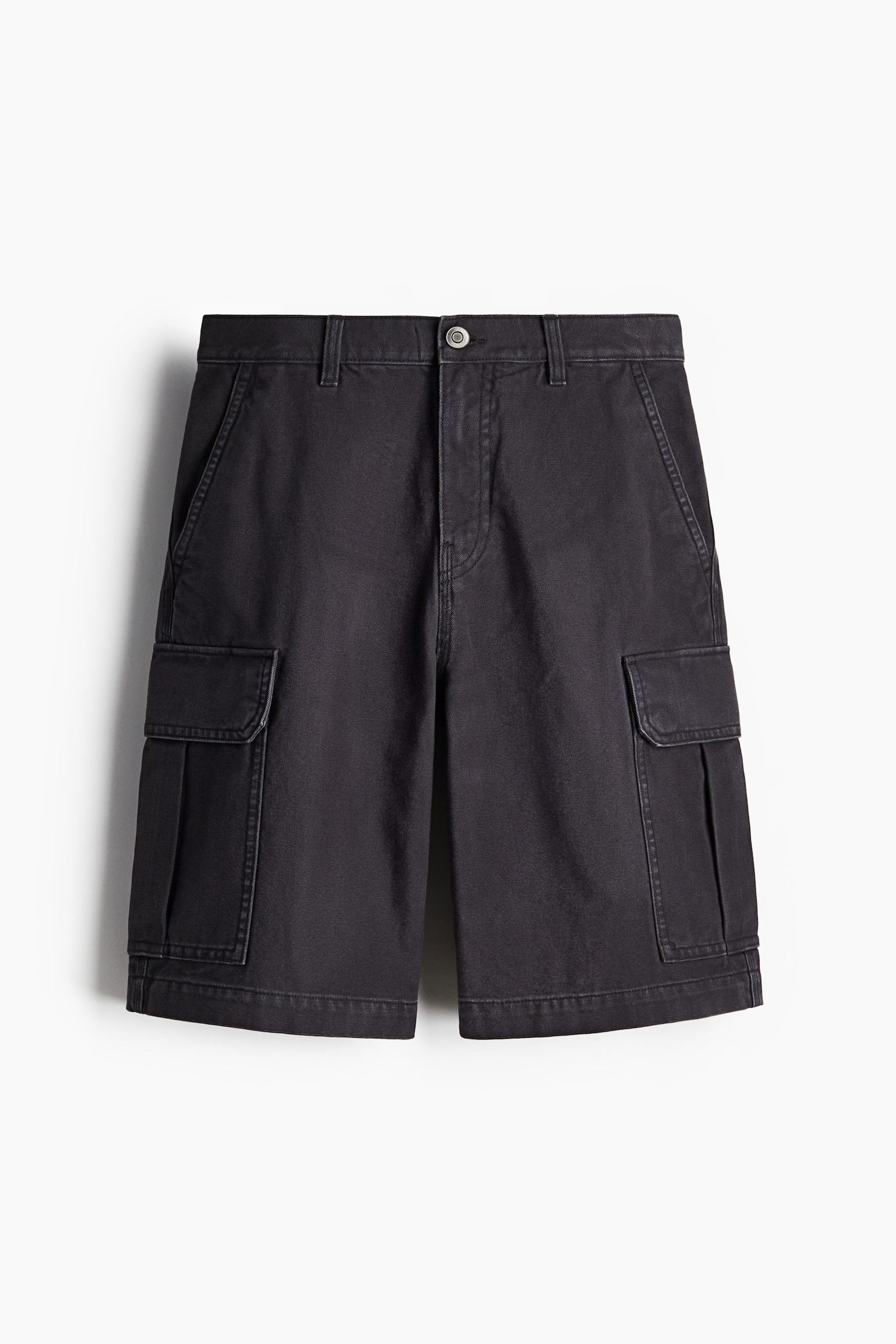 Baggy Fit Cargo shorts - Black/Beige/White - 1