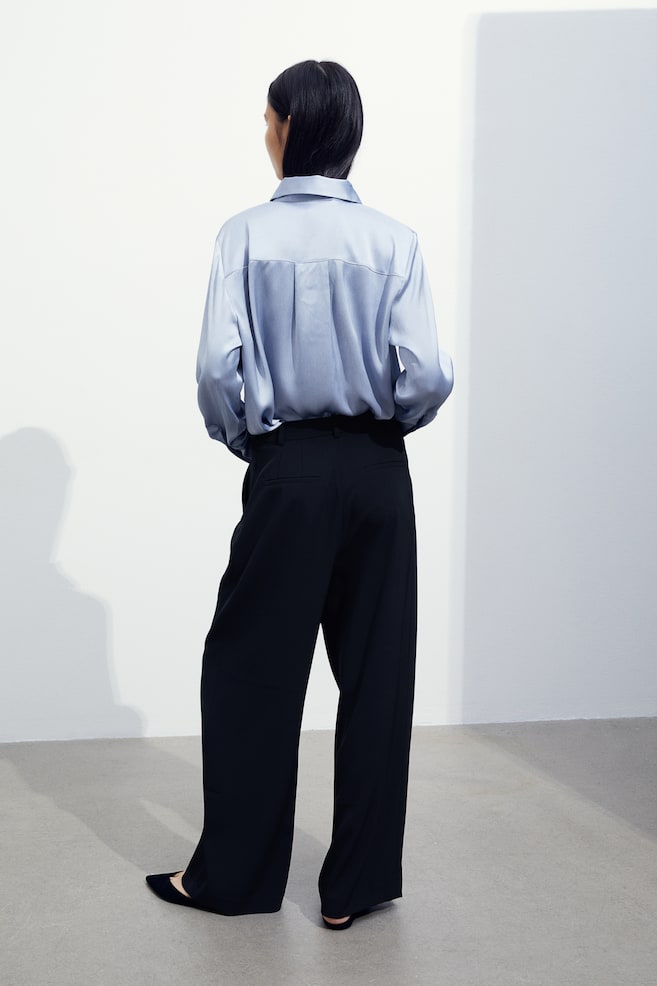 Wide trousers - Navy blue/Black/Beige/Dark beige/Checked/dc/dc/dc/dc/dc - 5
