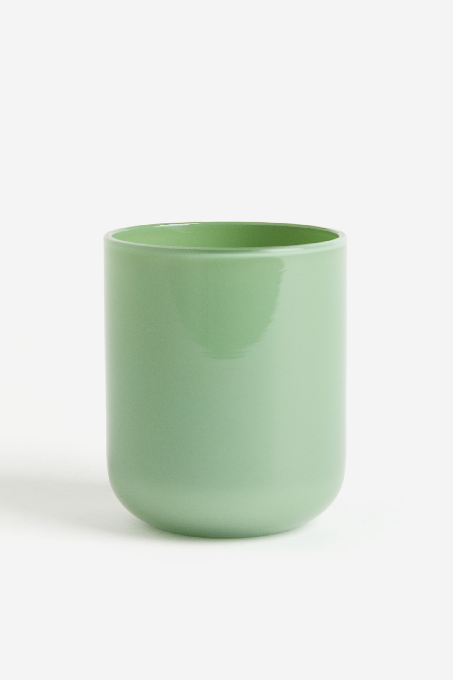 Toothbrush mug - Green/Light grey - 1