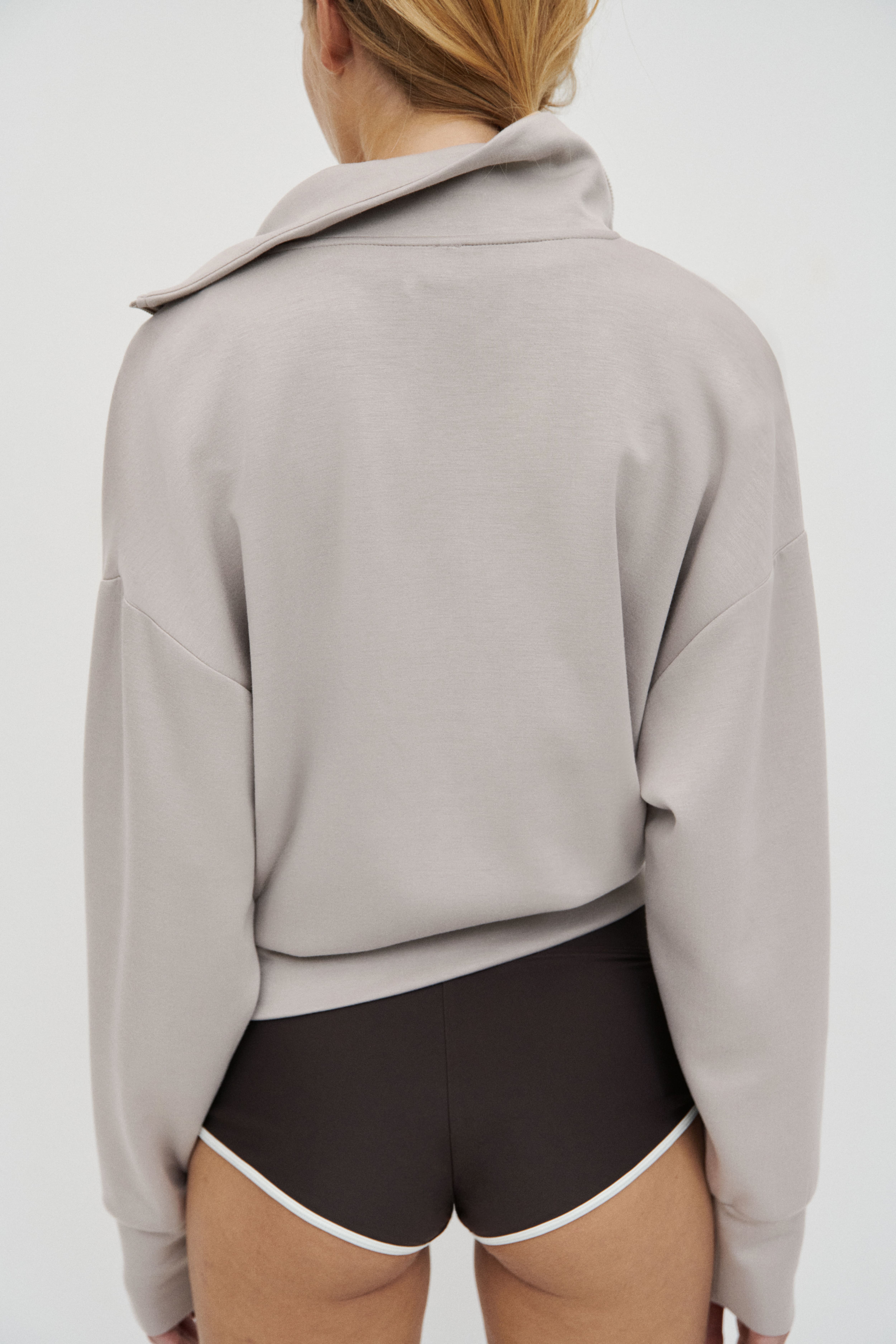 Jersey Sweatshirt Jacket