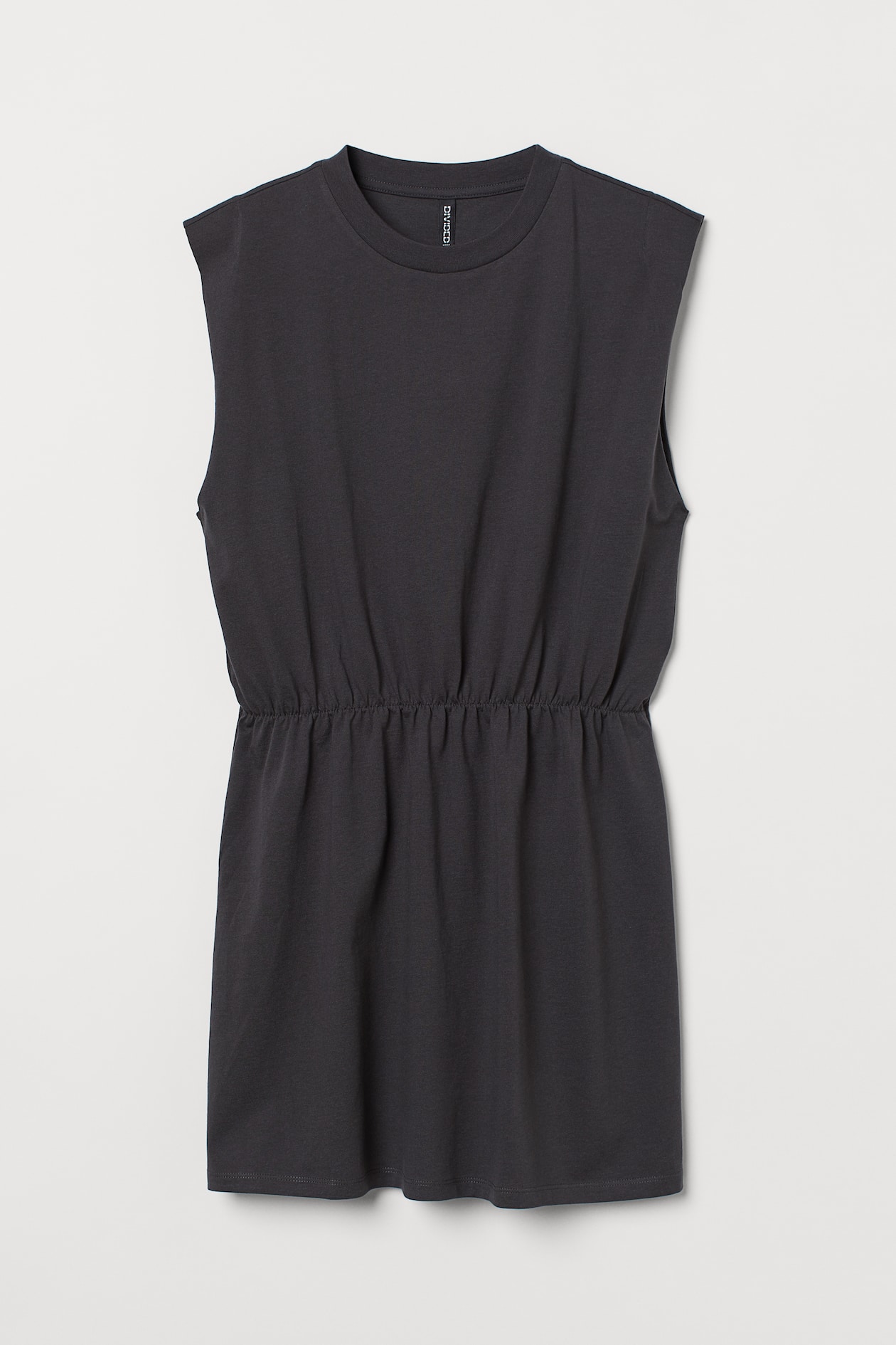 Jersey Dress - Round Neck - Sleeveless - Gray-black - Ladies | H&M US