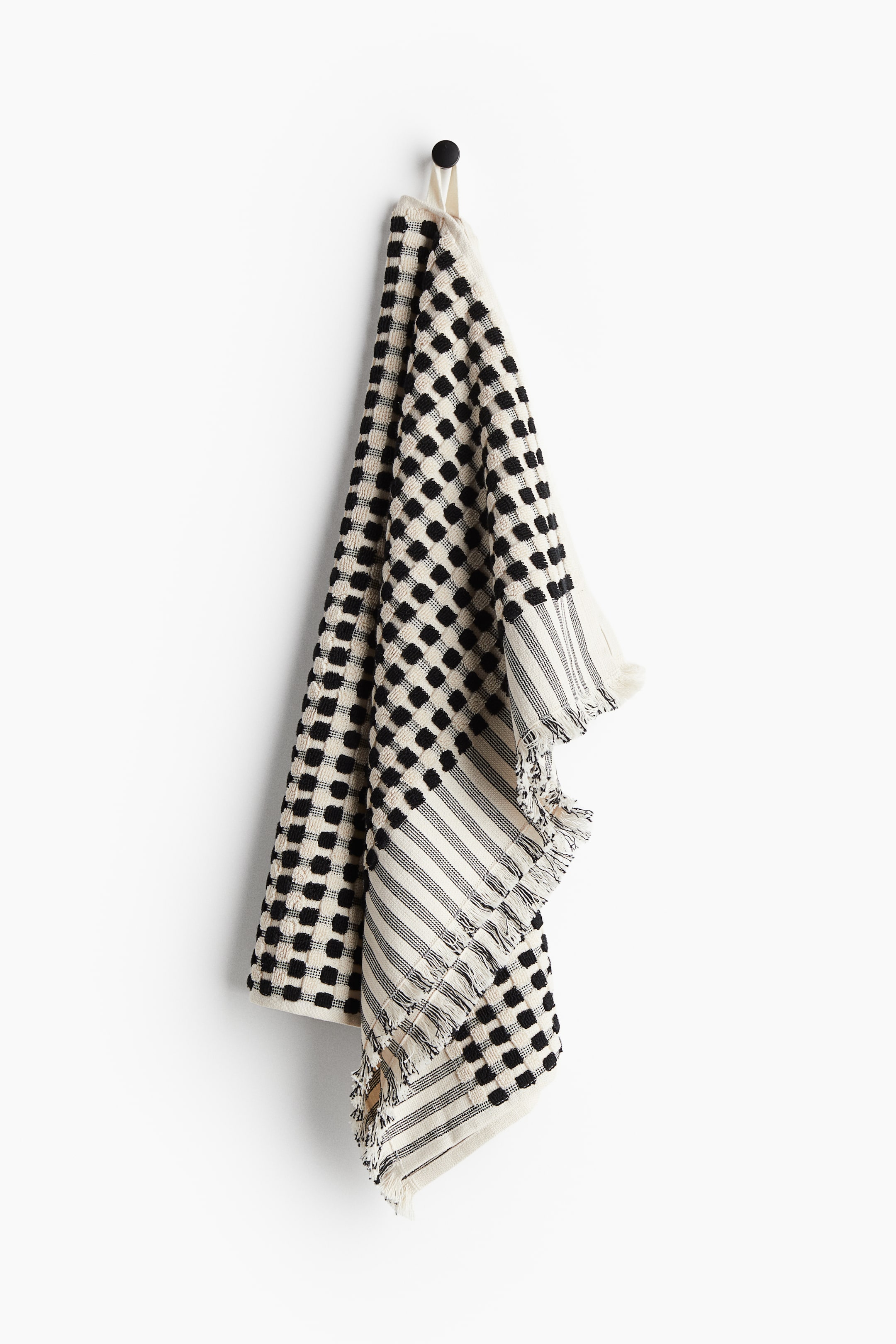 Patterned Cotton Terry Hand Towel