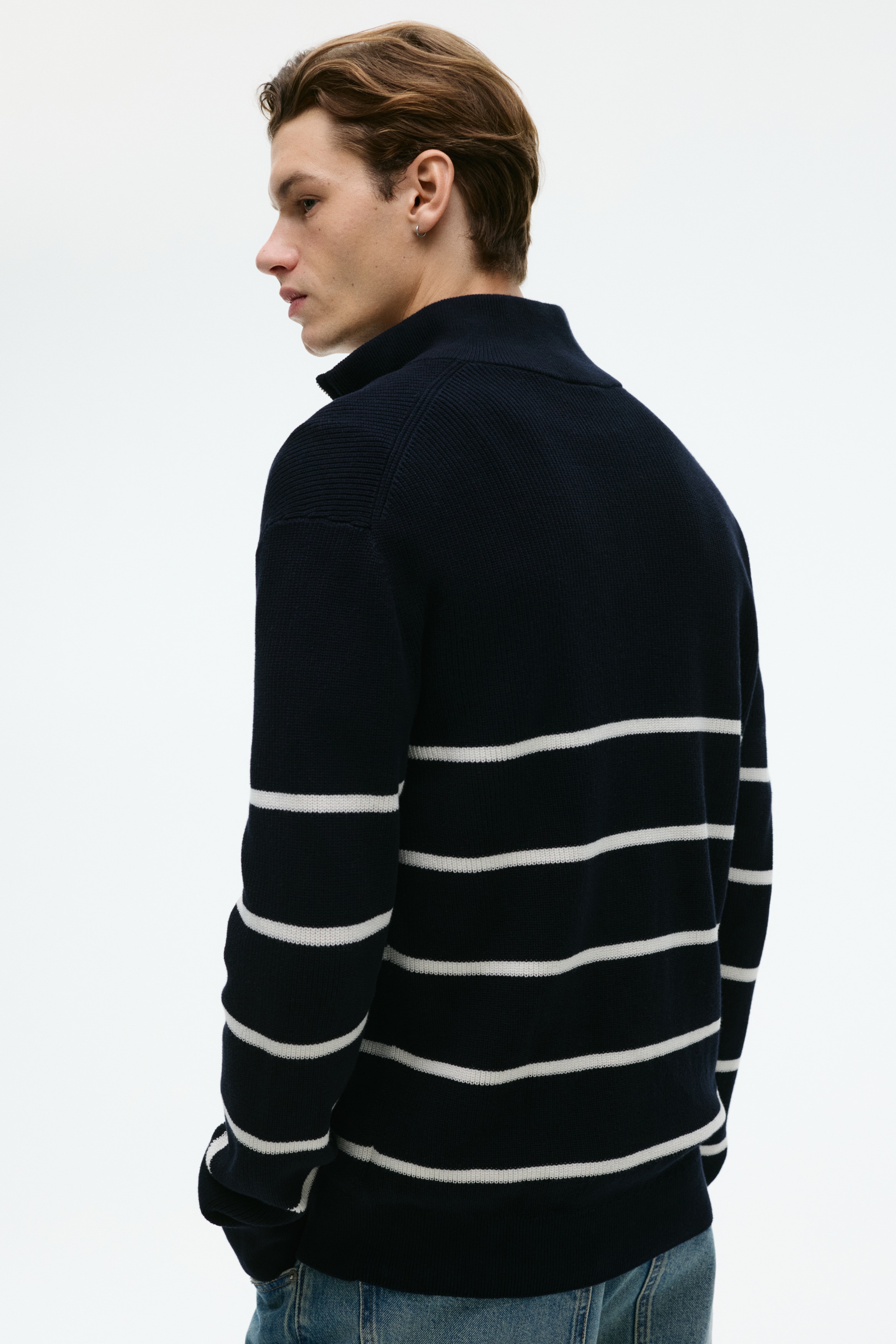 Regular Fit Zip-top jumper