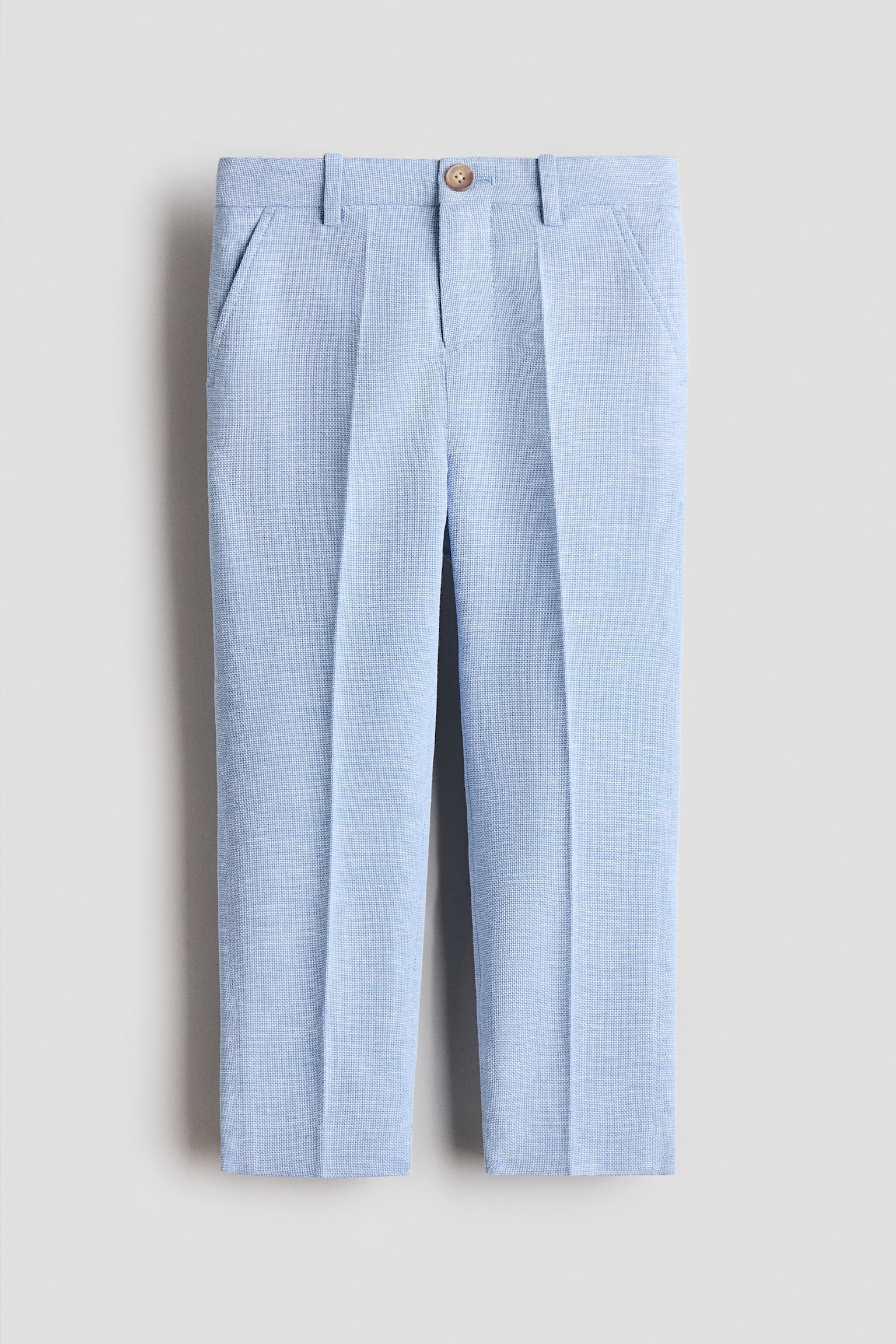 Pantalón de traje Slim Fit - Azul jaspeado claro/Verde menta/Beige claro