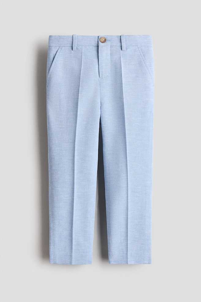Anzughose in Slim Fit - Hellblaumeliert/Mintgrün/Dunkelblau/Hellbeige - 1