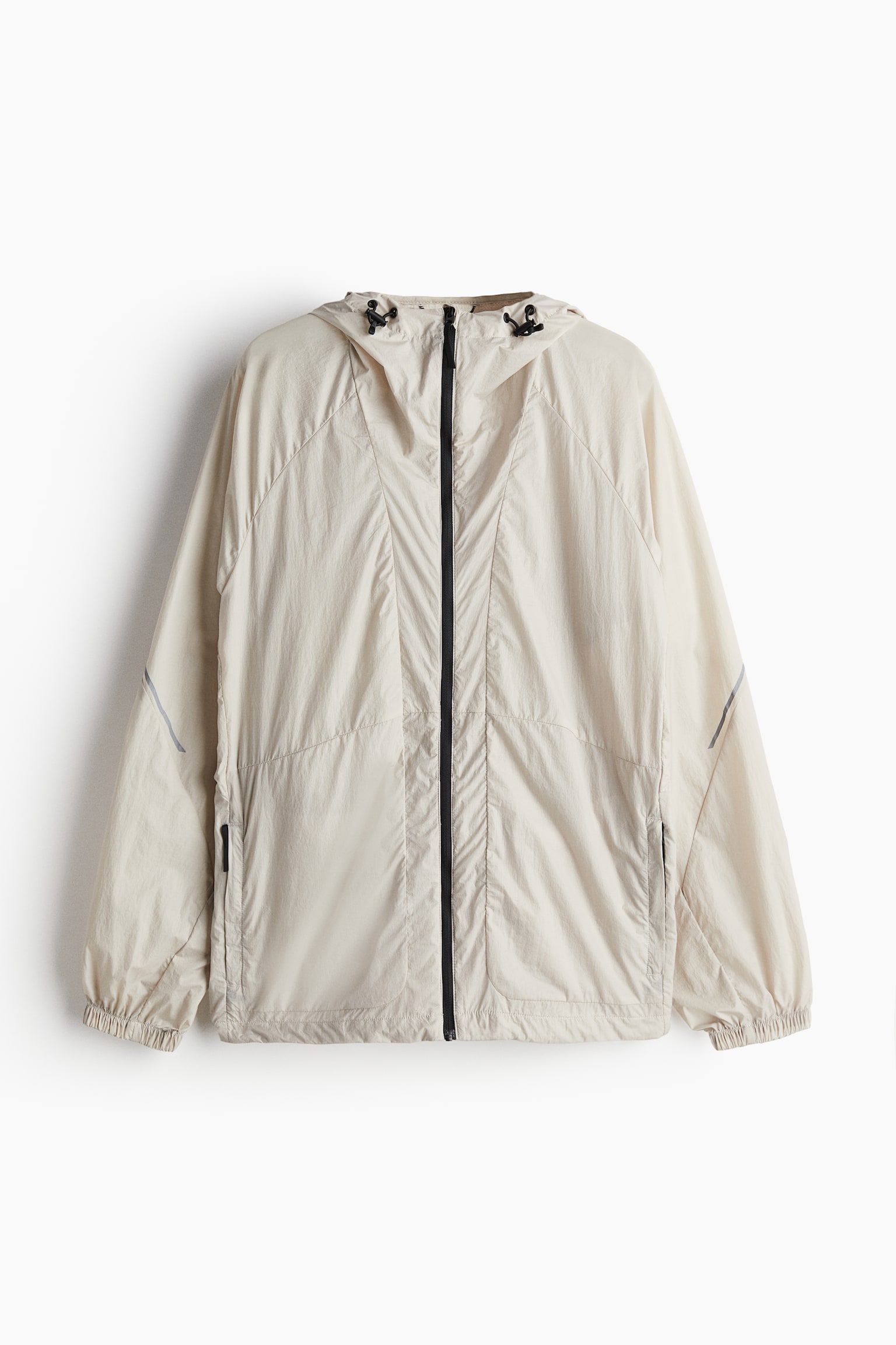 Hooded running jacket - Beige - 2