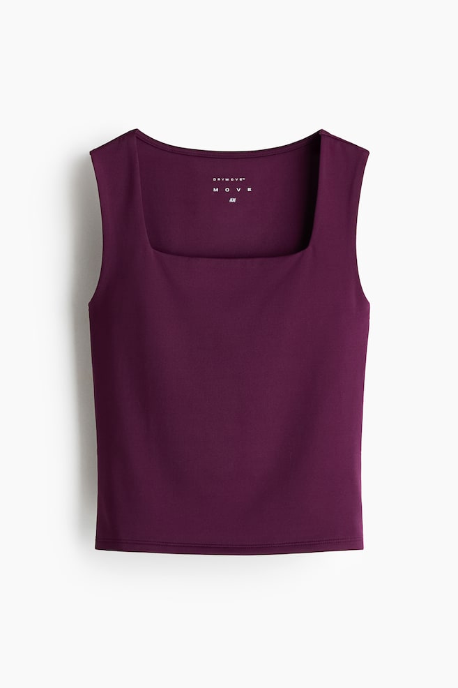 Sports vest top with DryMove™ - Lilac plum/Black/White - 1