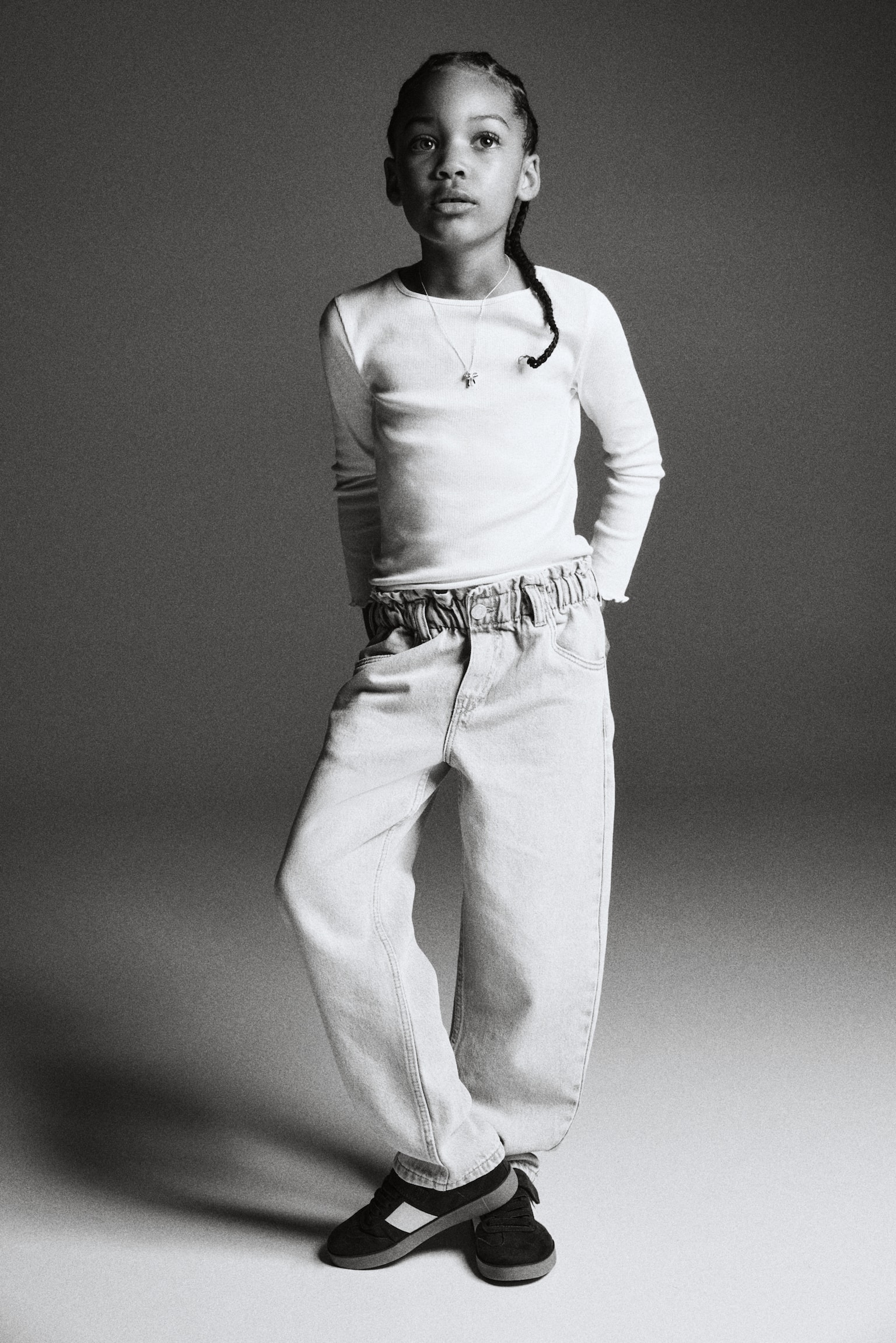 Jean paper bag Relaxed - Bleu denim clair/Bleu denim/Bleu denim clair/Gris denim clair/Marron foncé/Bleu denim - 4