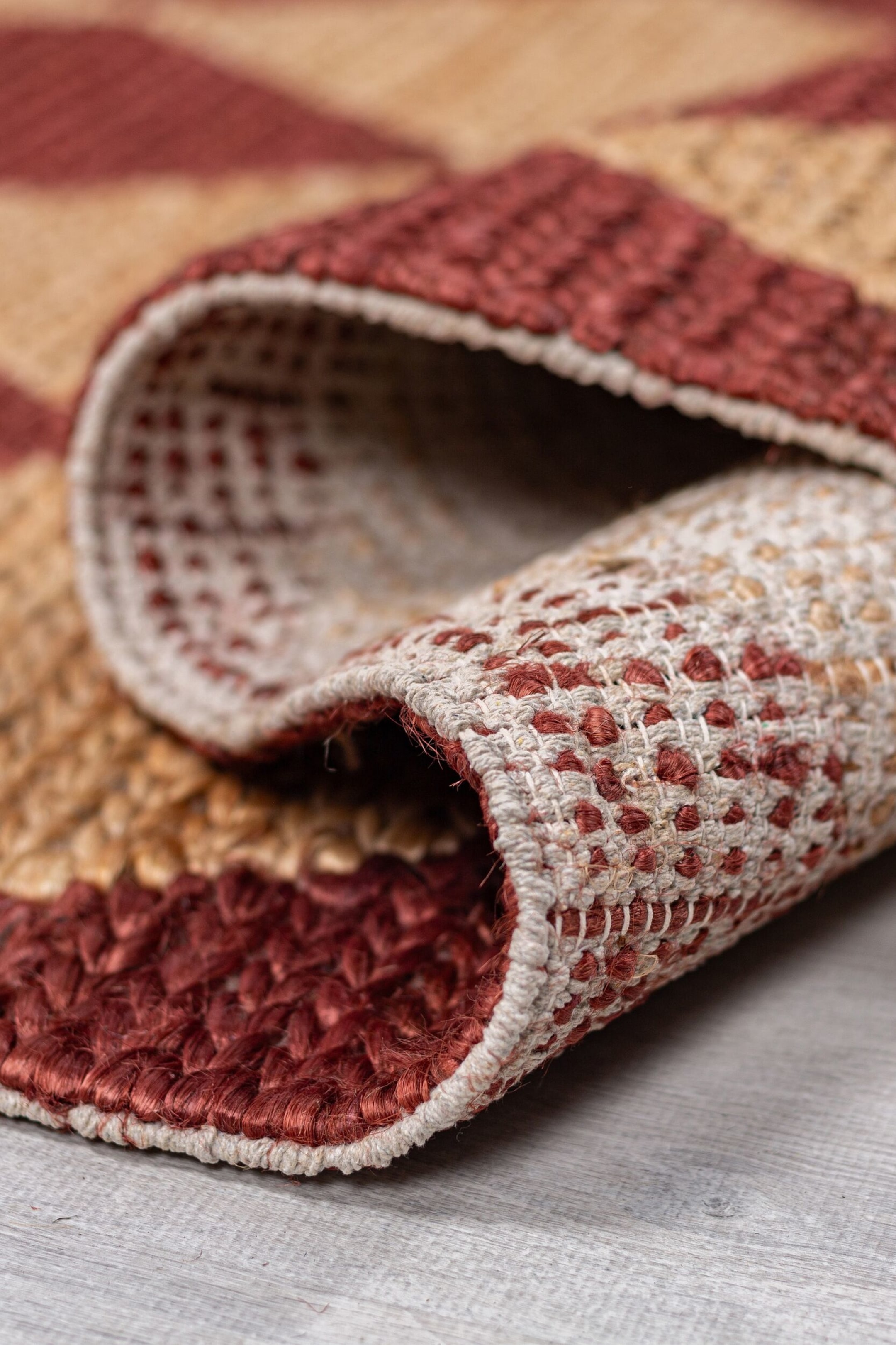 Visualizza immagine più grande: Tappeto Effie Diamond In Iuta A Grana Grossa - Terracotta - Flair Rugs - HOME | H&M IT 3