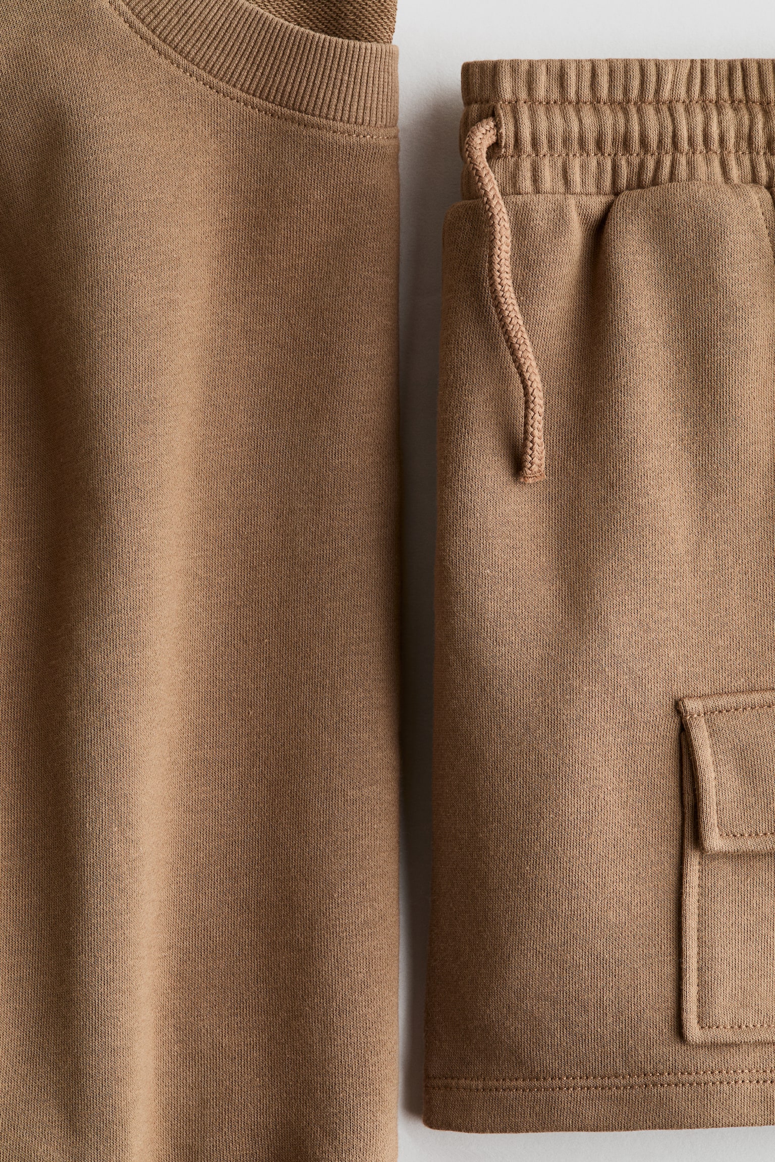 2-piece sweatshirt set - Brown/Navy blue - 2