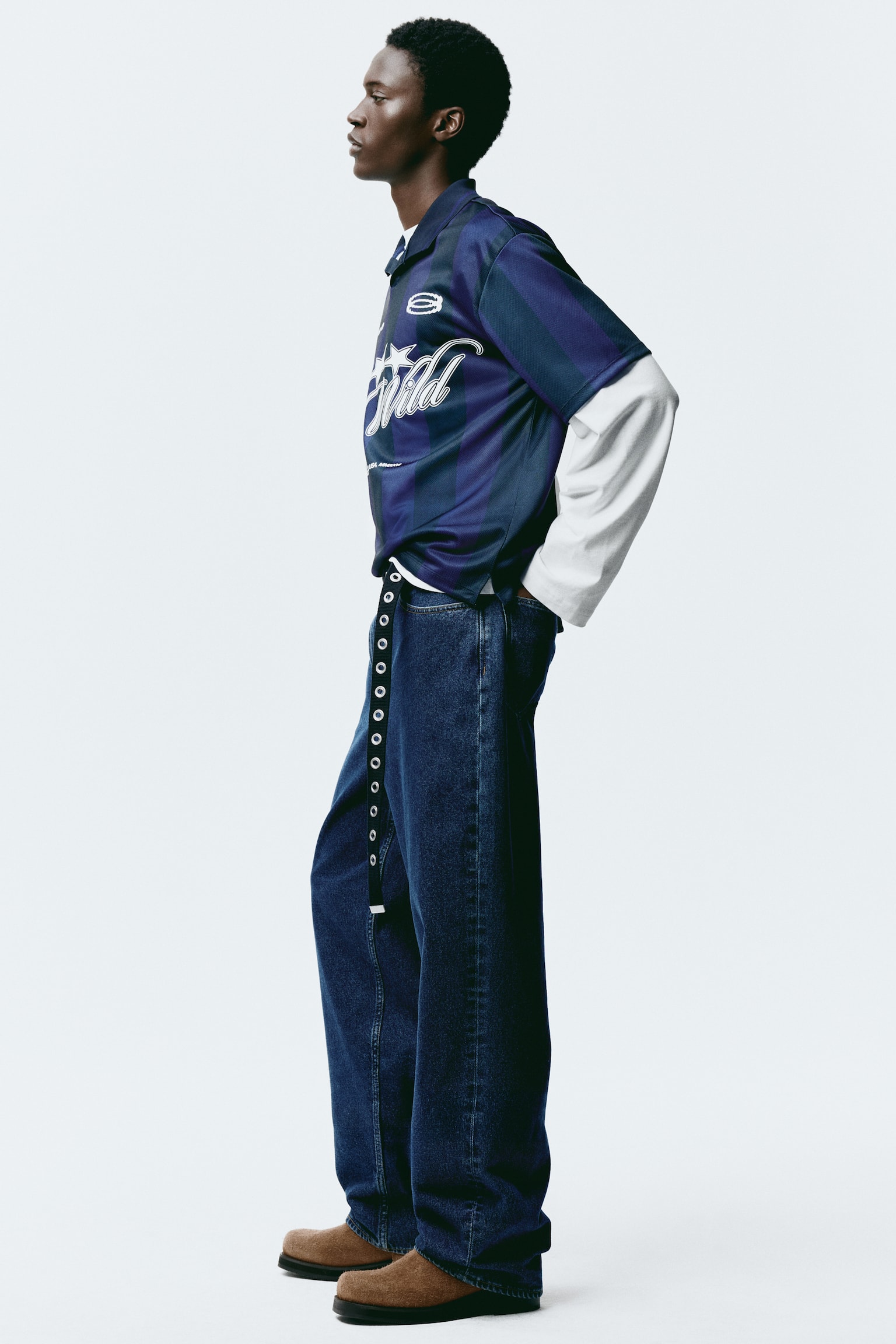 Baggy Jeans - כחול ג'ינס כהה/שחור/כחול ג'ינס/אפור ג'ינס/Denim blue - 5