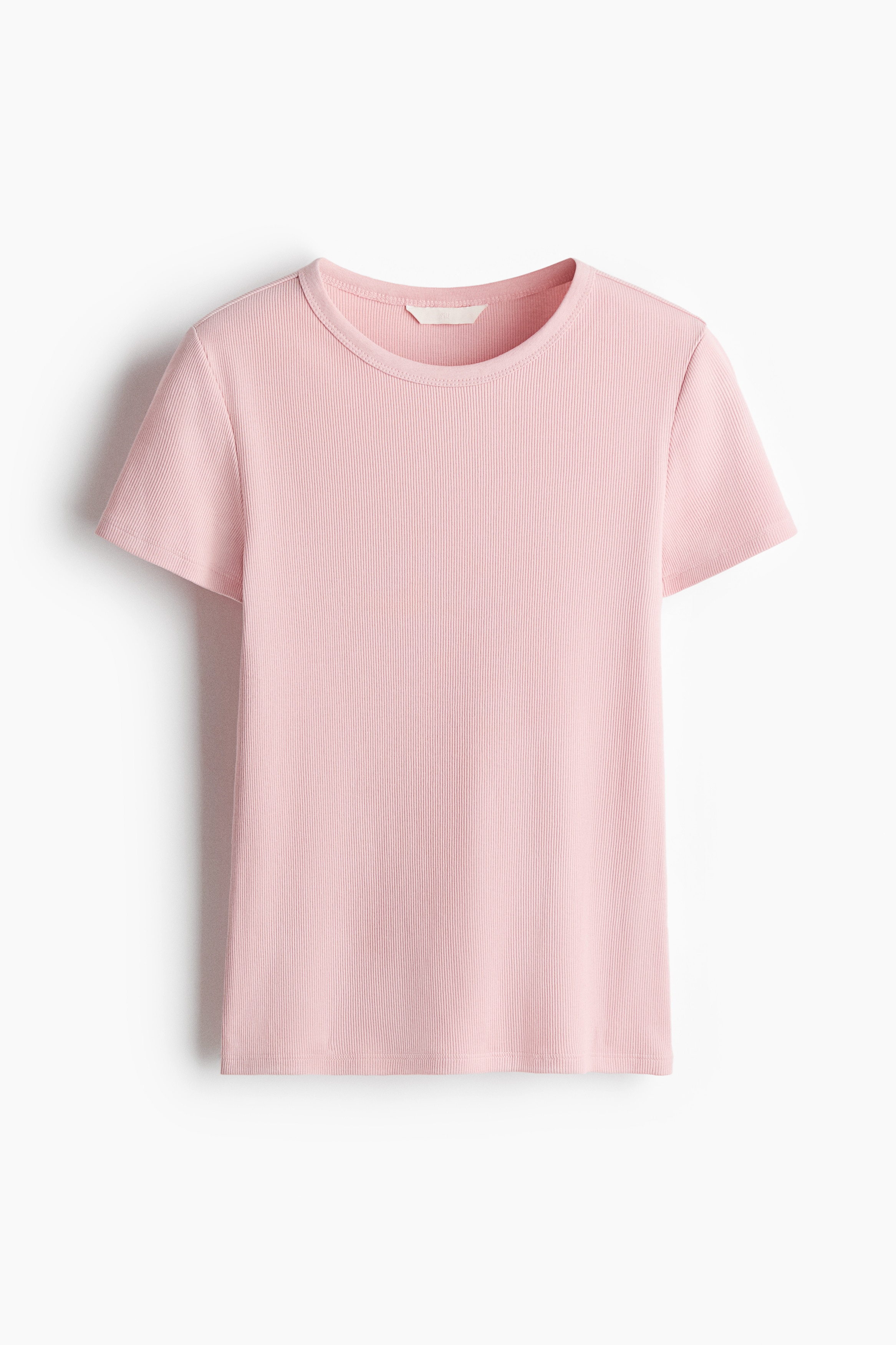 Ribbed T-shirt - Light dusty pink/Dark red/Light beige/Blue/Navy blue/Black/Grey marl/White