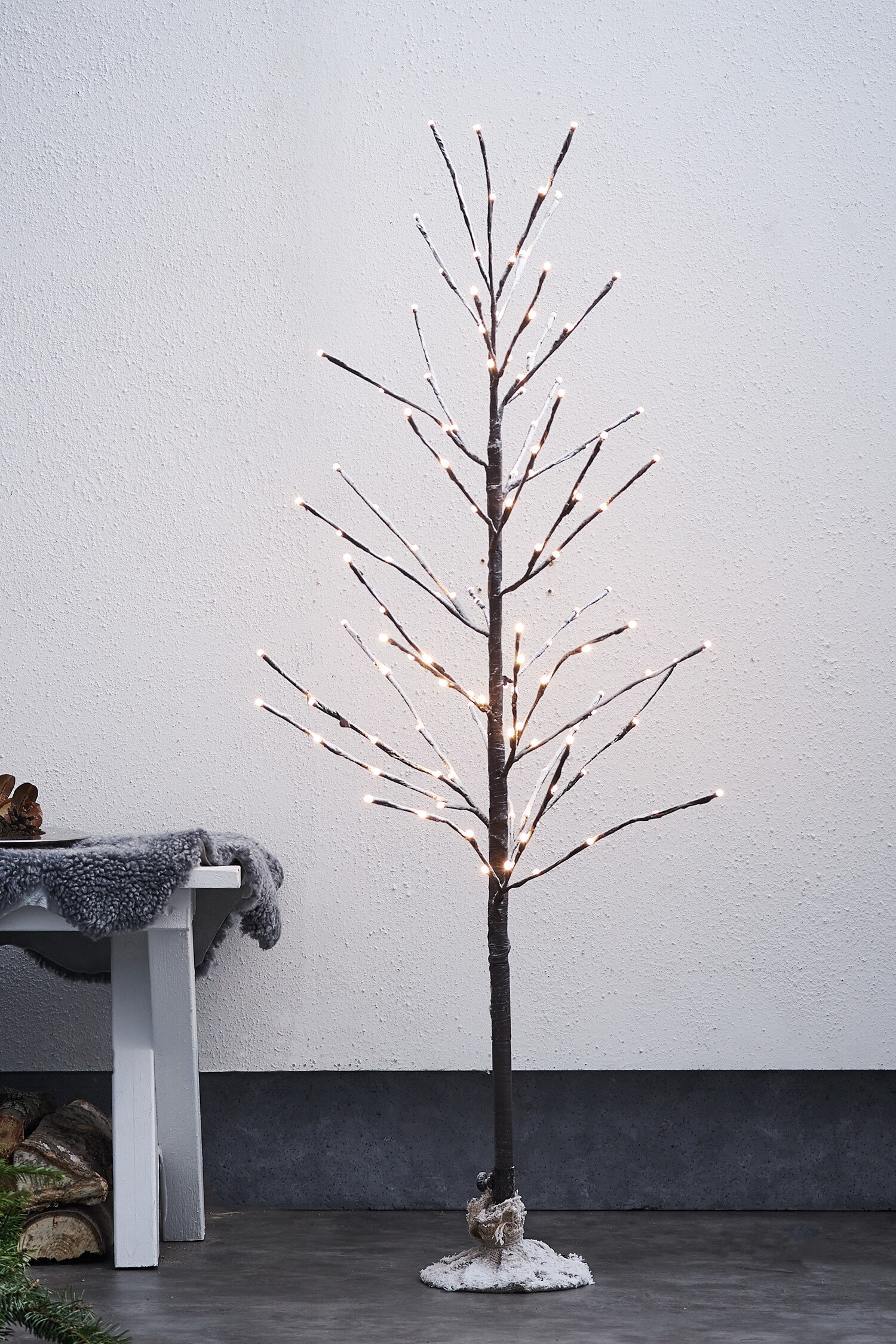 Dekorationstræ Tobby Tree 120cm Indendørs/udendørs - Brun