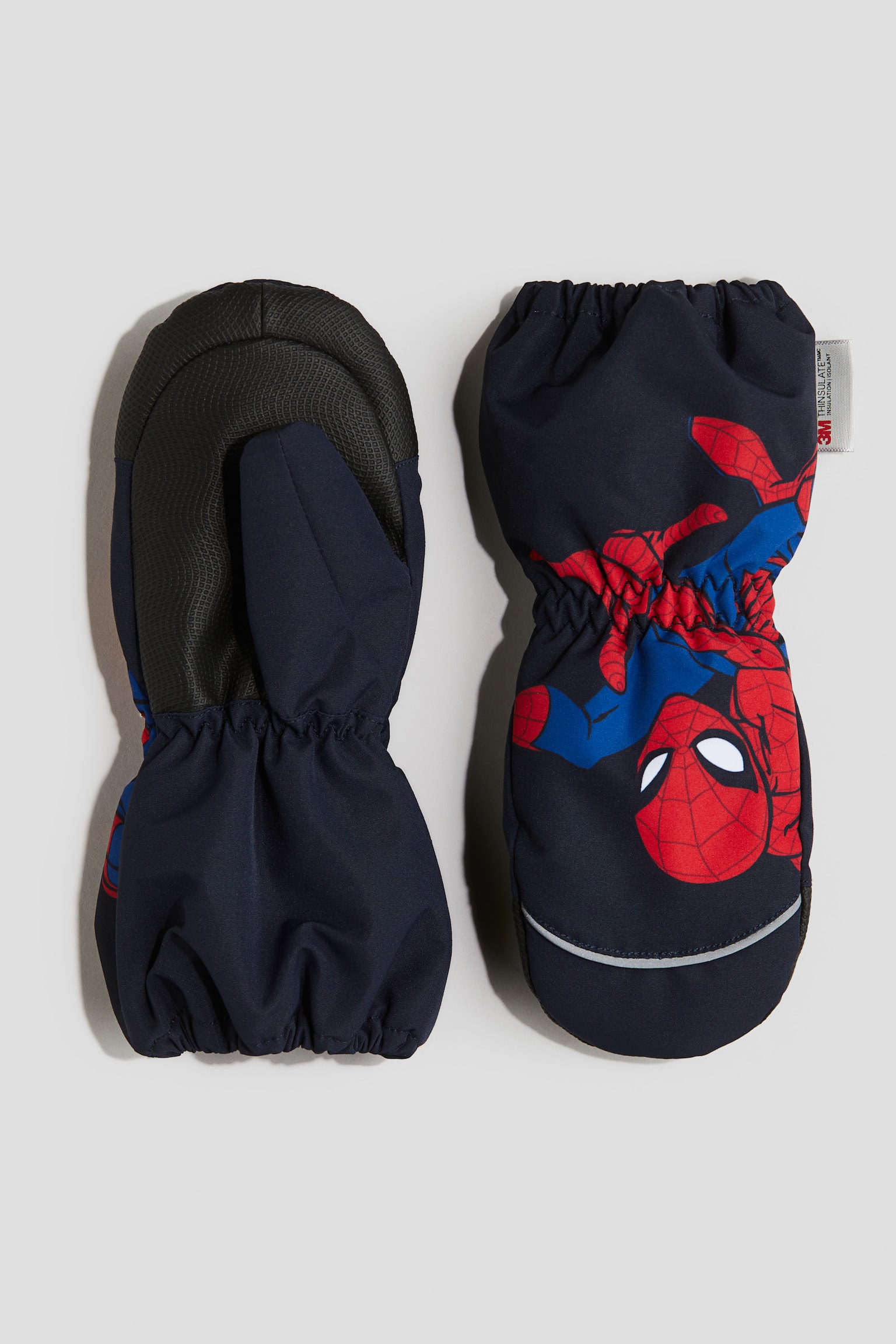 Water-repellent padded mittens - Dark blue/Spider-Man - 1