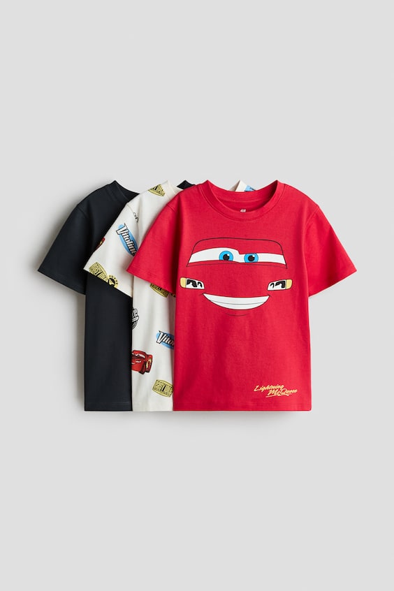 Детские футболки H&M 3-Pack Printed T-Shirts