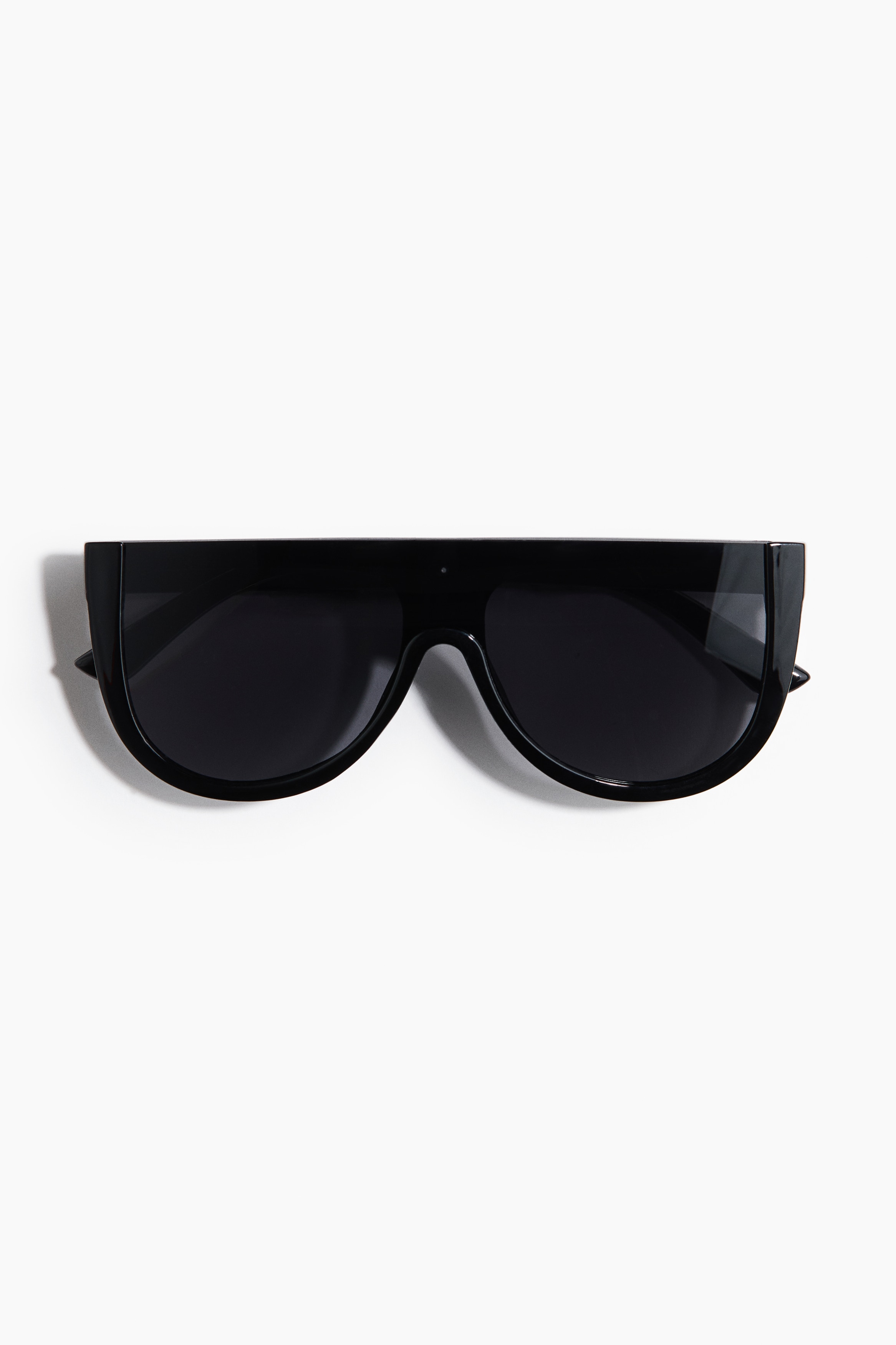 Lunettes de soleil carrées - Noir/Brun/motif écaille de tortue