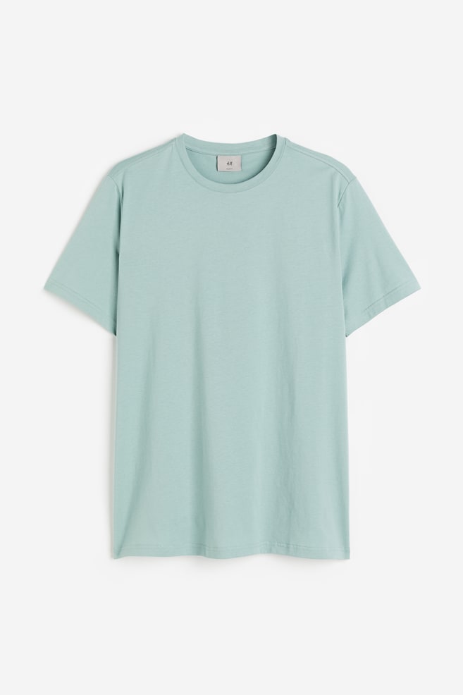 Slim Fit Pima cotton T-shirt - Turquoise/White/Black/Dark green/dc/dc - 2