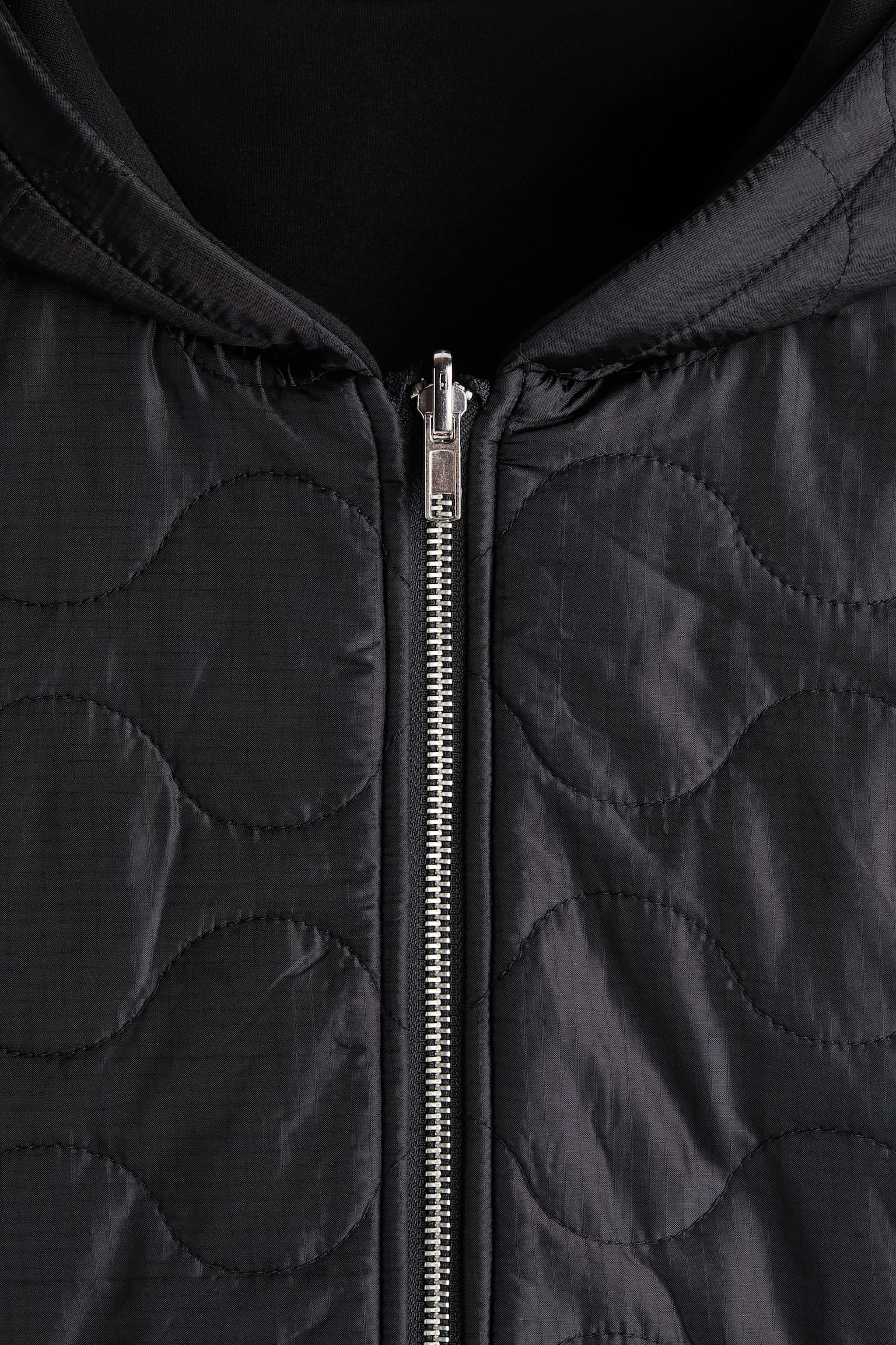 Мужская куртка H&M Reversible Hooded, цвет: Чёрный — фото 2